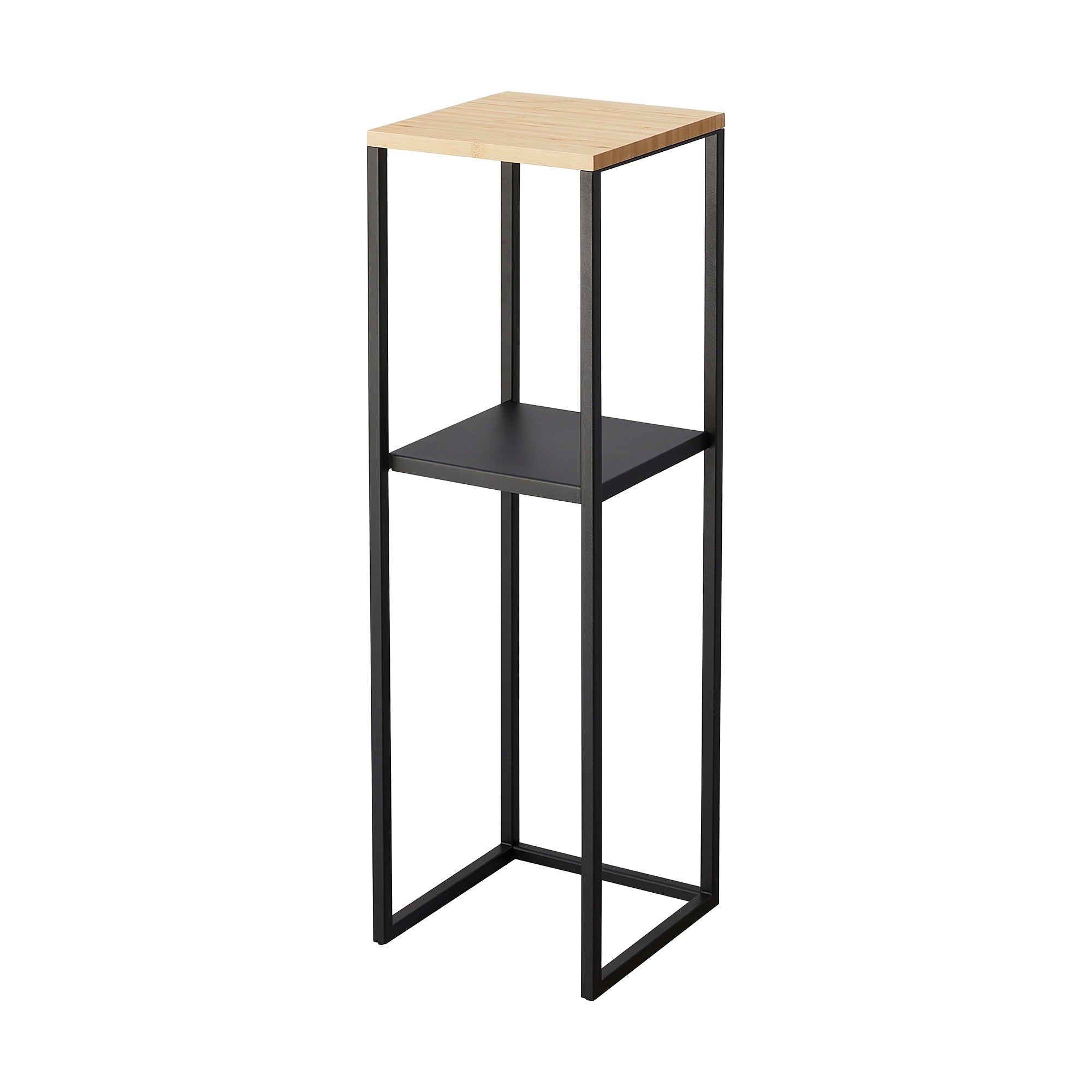Yamazaki Home Two-Tier Display & Storage Shelf (31.5" H)  - Steel + Wood