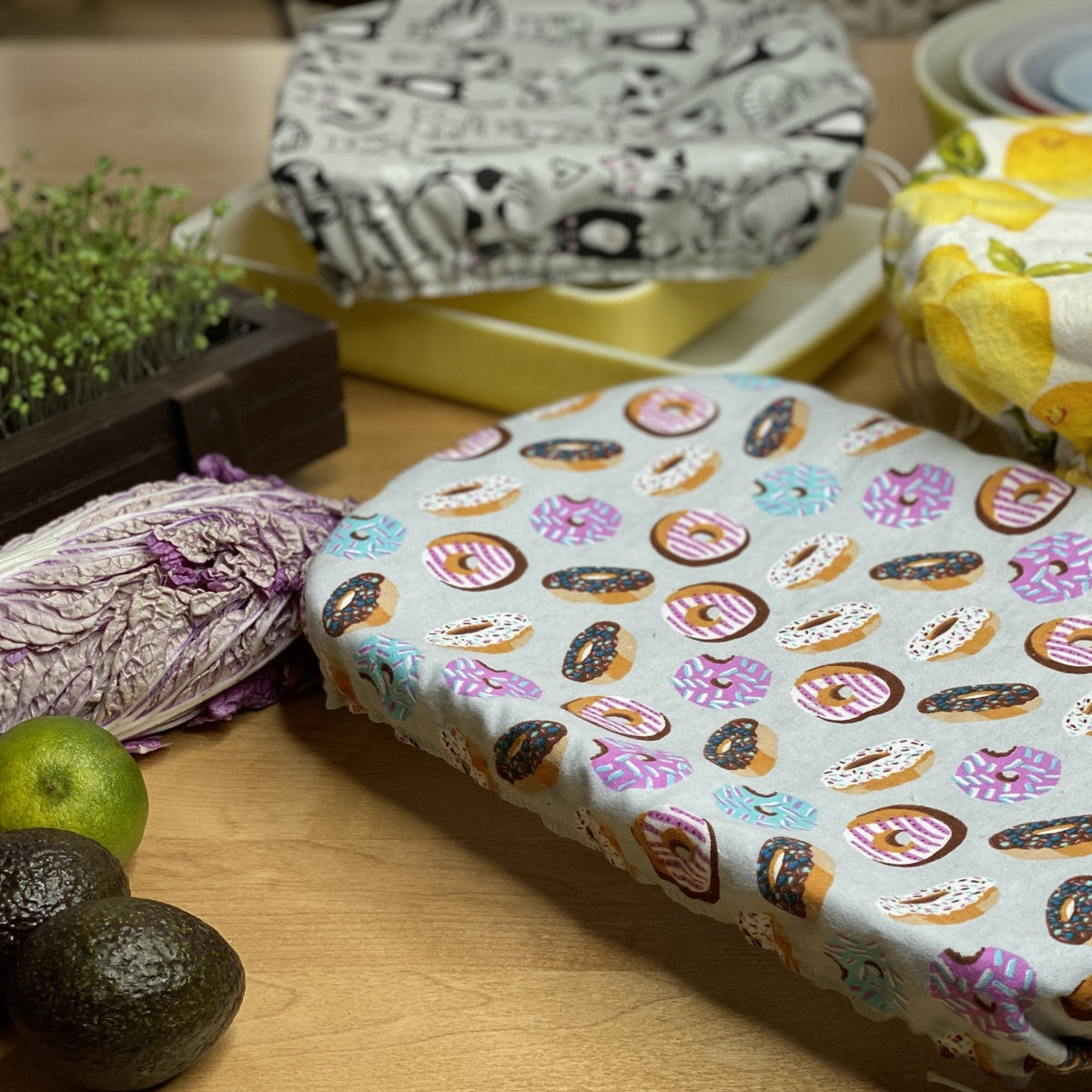 44. Reusable Flannel Pan Covers