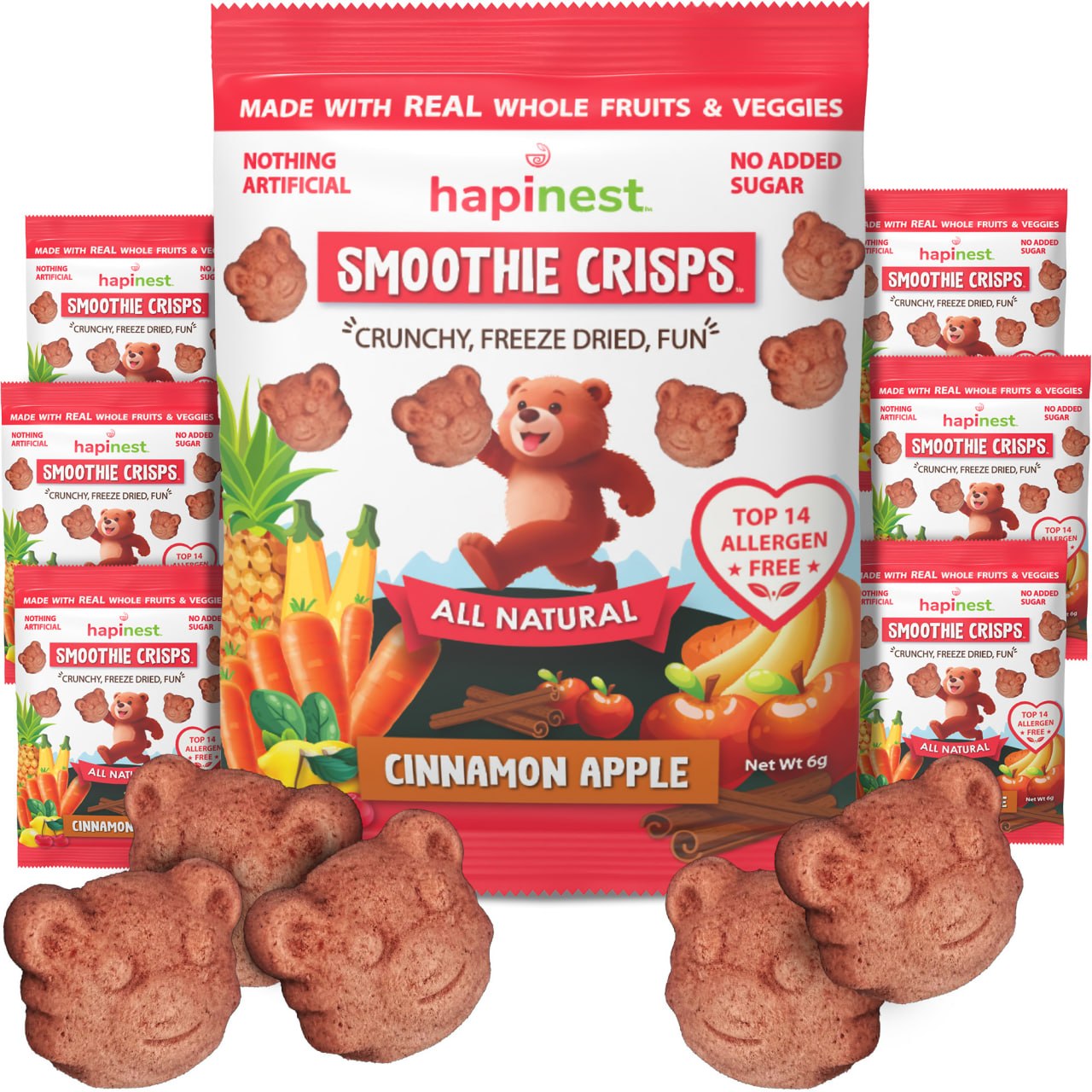 Hapinest Snacks Cinnamon Apple