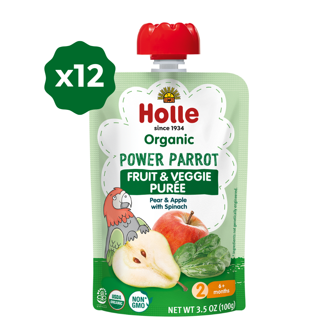 Holle Organic Power Parrot Fruit & Veggie Pouches