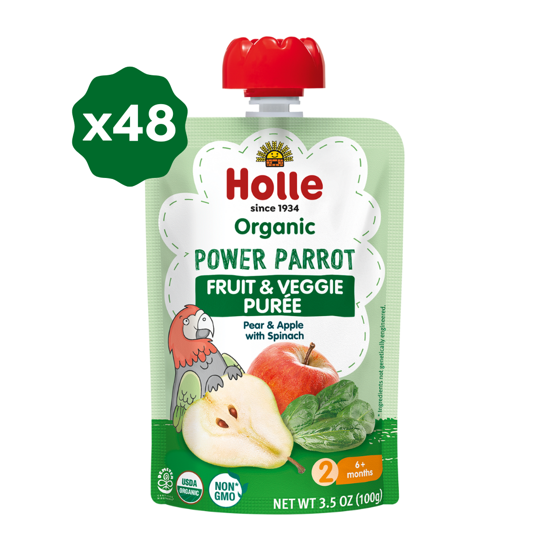 Holle Organic Power Parrot Fruit & Veggie Pouches