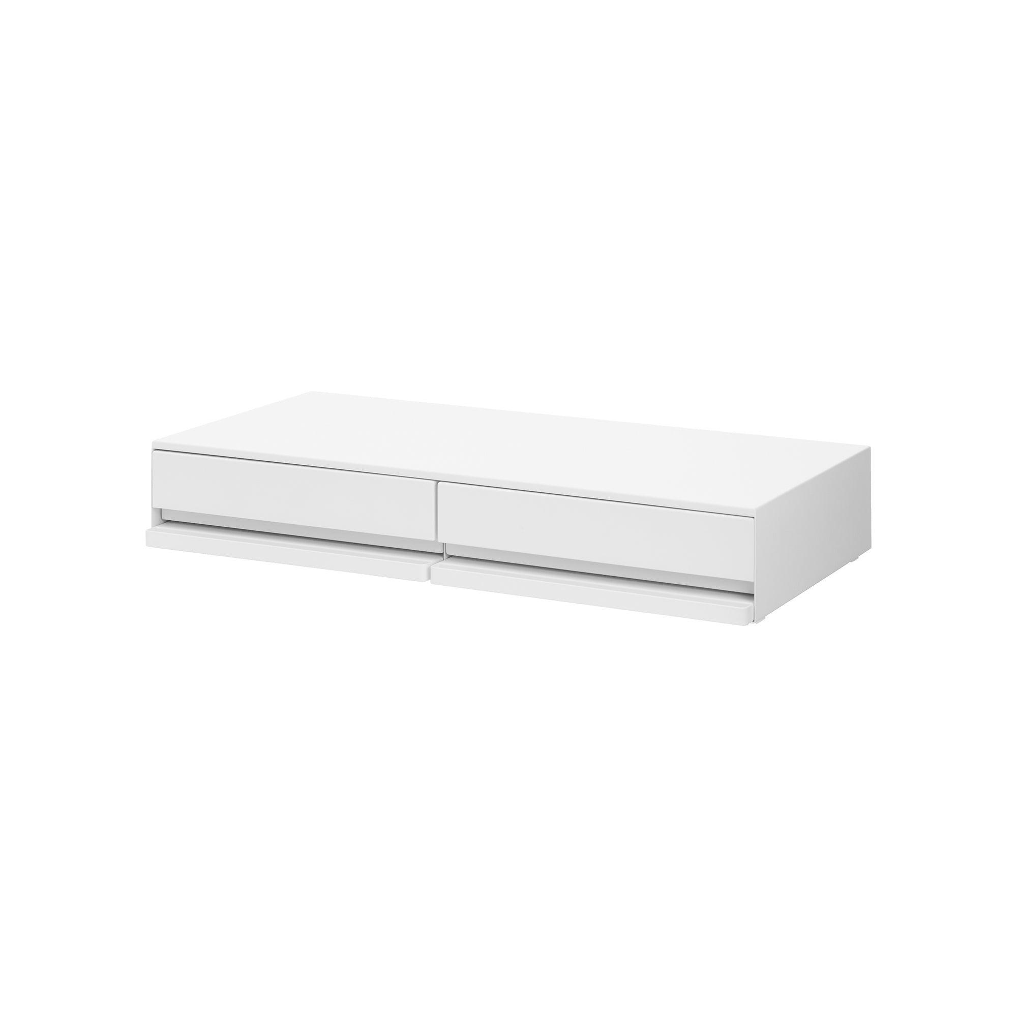 Yamazaki Home Countertop Drawer with Pull-Out Shelf - Wide - Steel