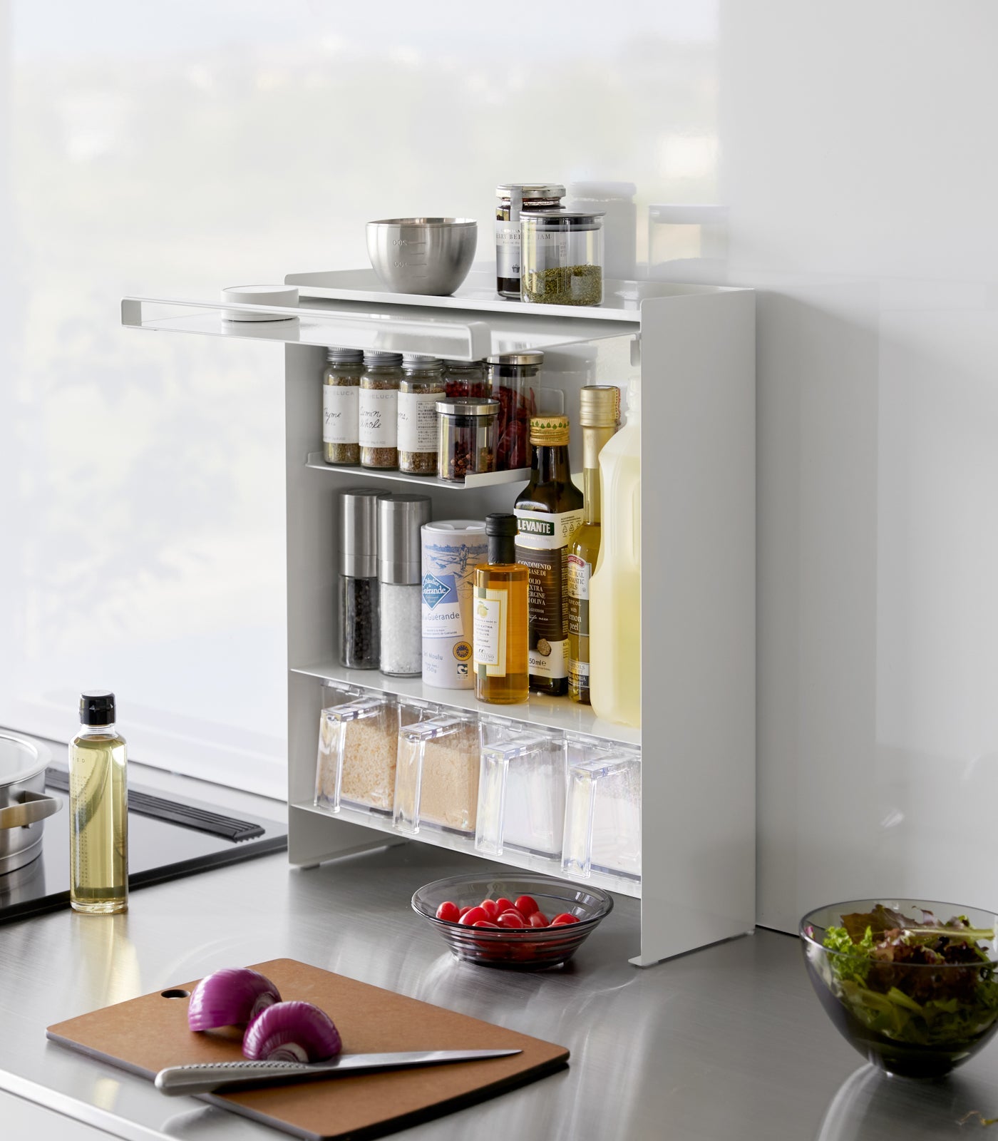Yamazaki Home Concealable Spice Rack - Steel