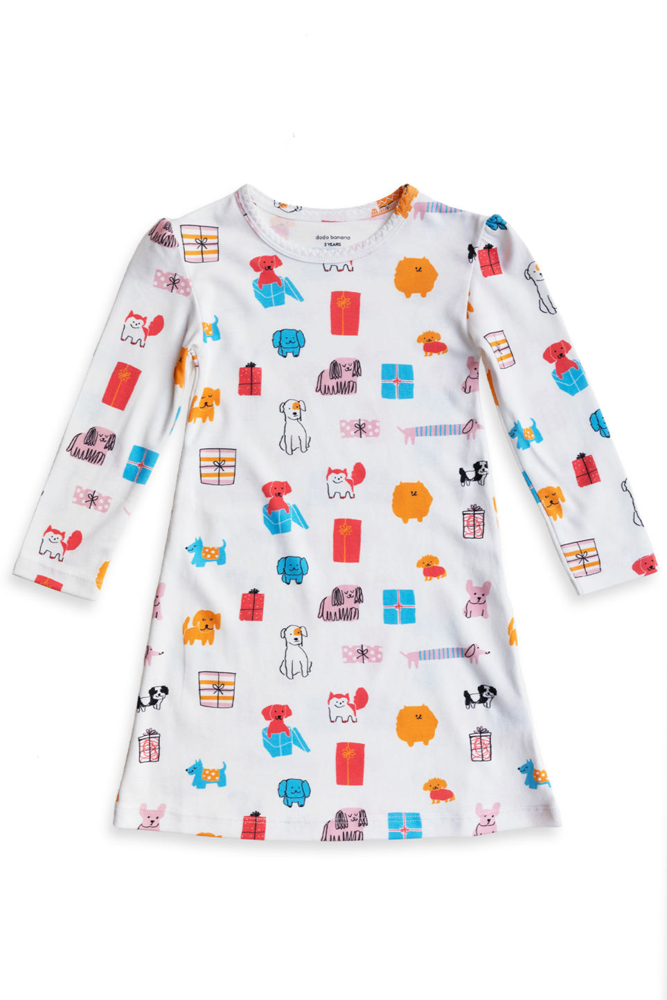 Dodo Banana Puppy Party Organic Pima Cotton Dodo Dress