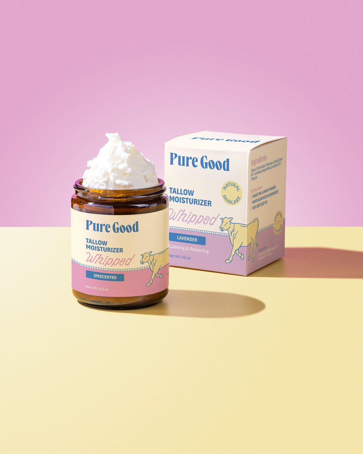 Pure Good Lavender Whipped Tallow - Calming & Restoring