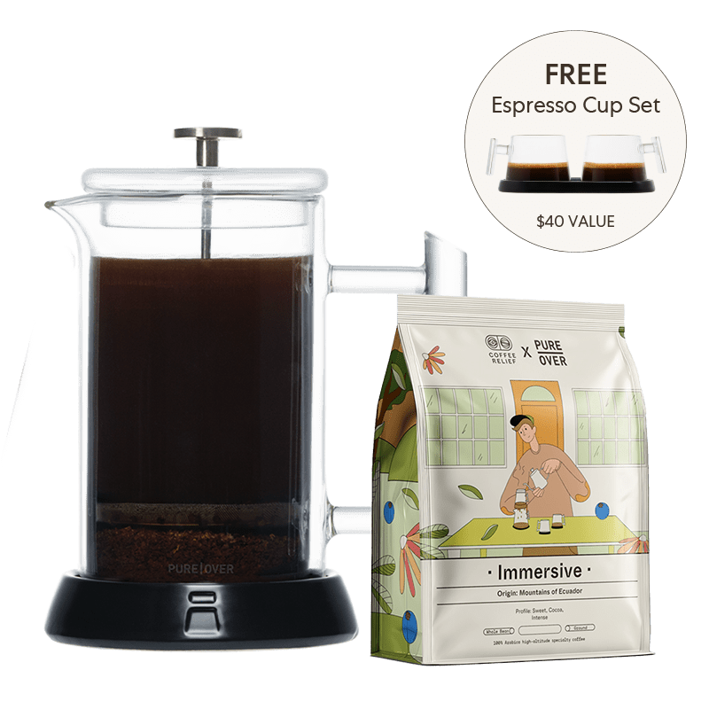Pure Over French Press