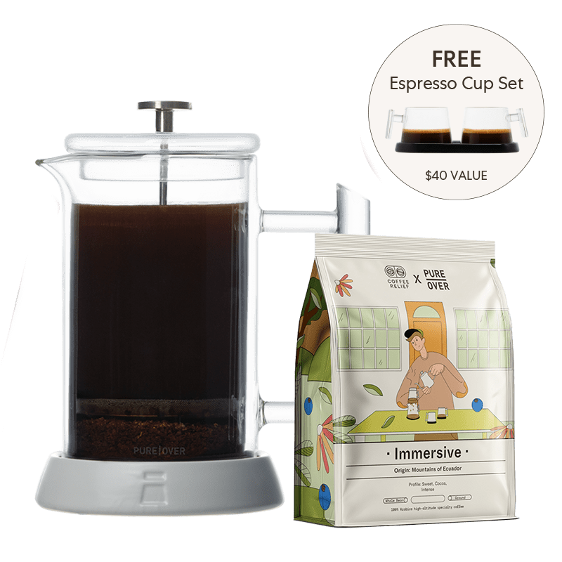 Pure Over French Press