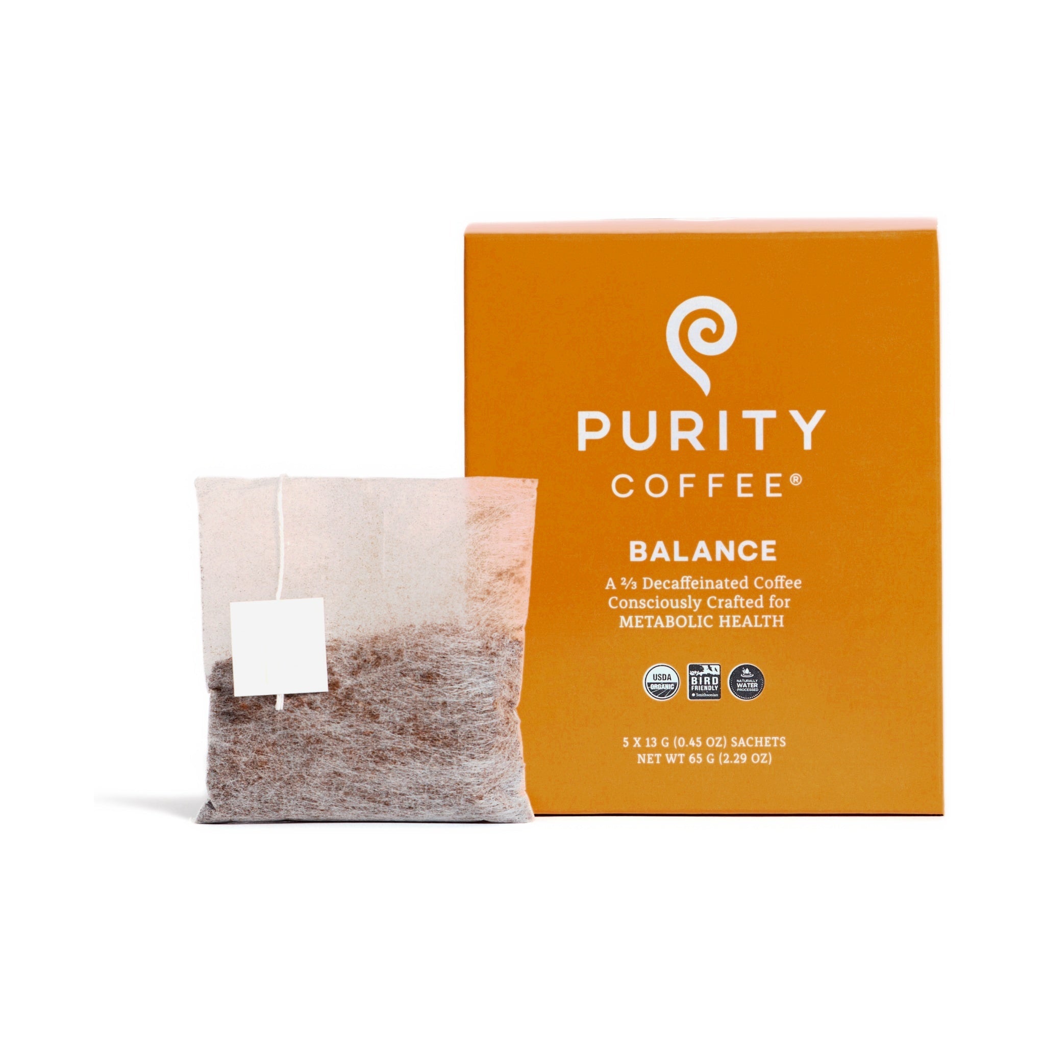 Purity Coffee BALANCE: ²/₃ Decaf Single-Serve Pocket Purity™