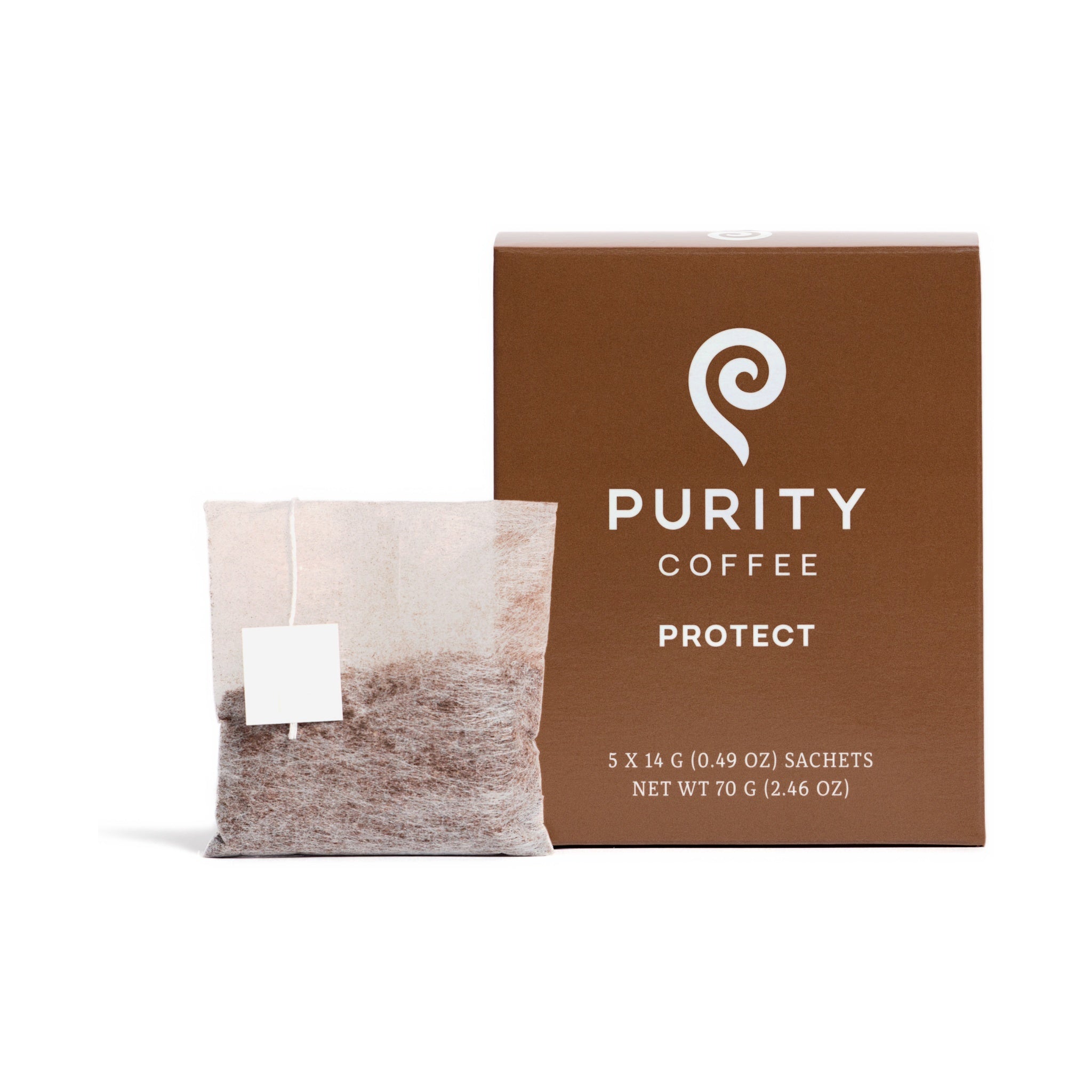 Purity Coffee PROTECT: Light-Medium Roast Single-Serve Pocket Purity™
