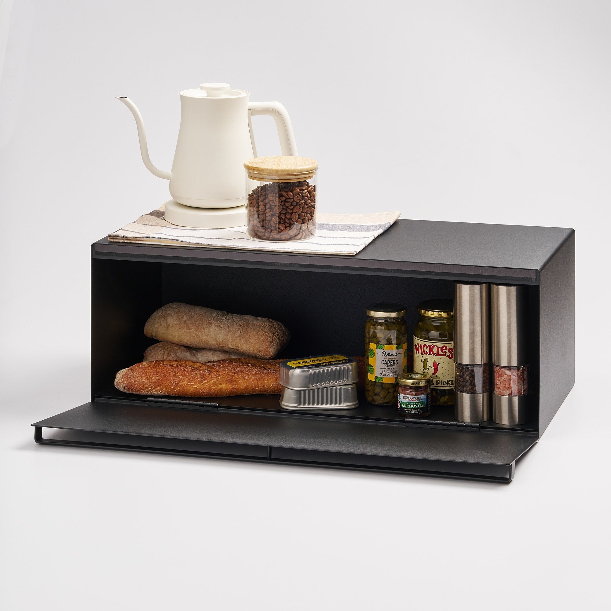 Yamazaki Home Bread Box - Wide - Steel