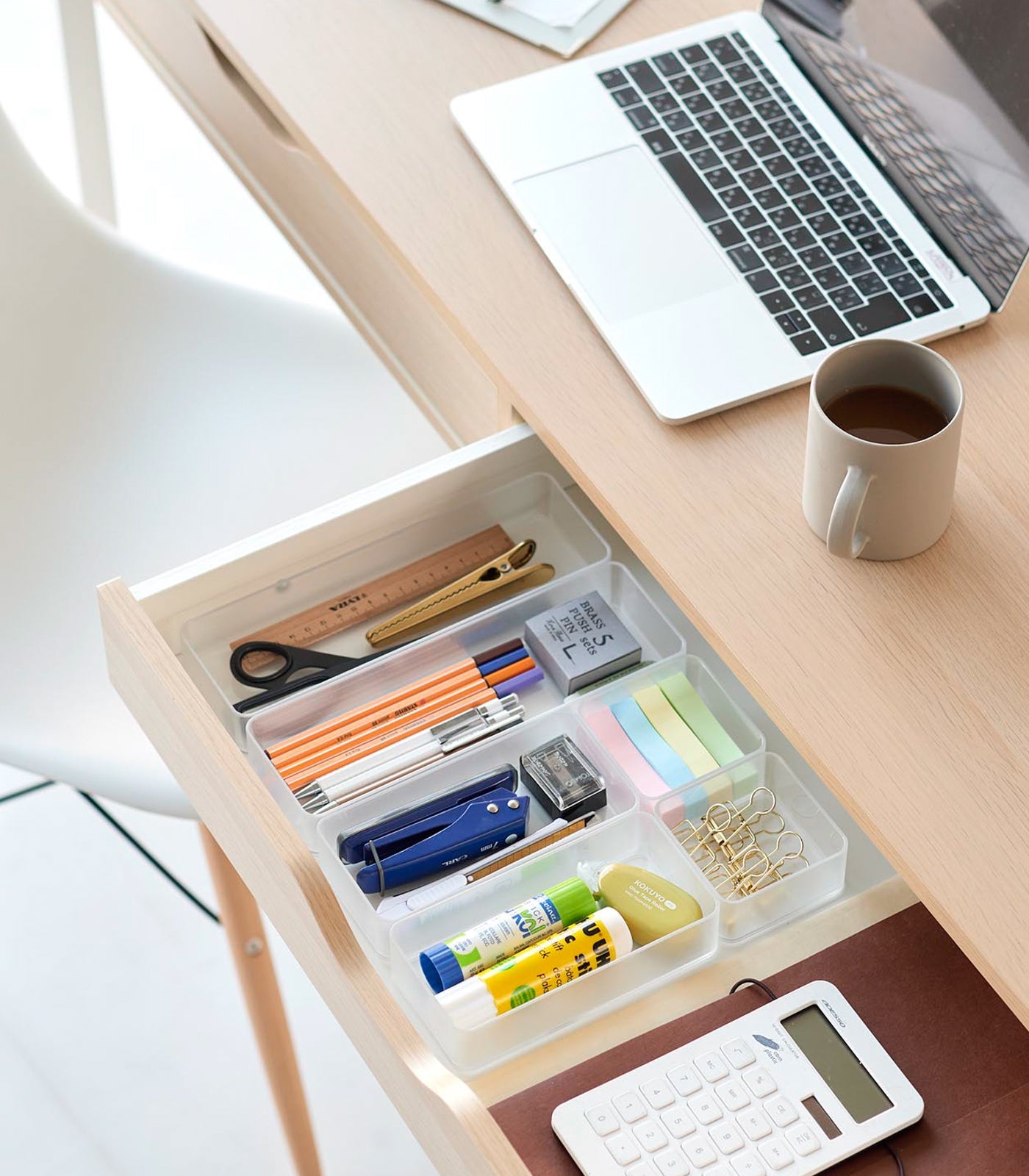 Yamazaki Home Stackable Clear Organizers [Set of 2] - Four Sizes
