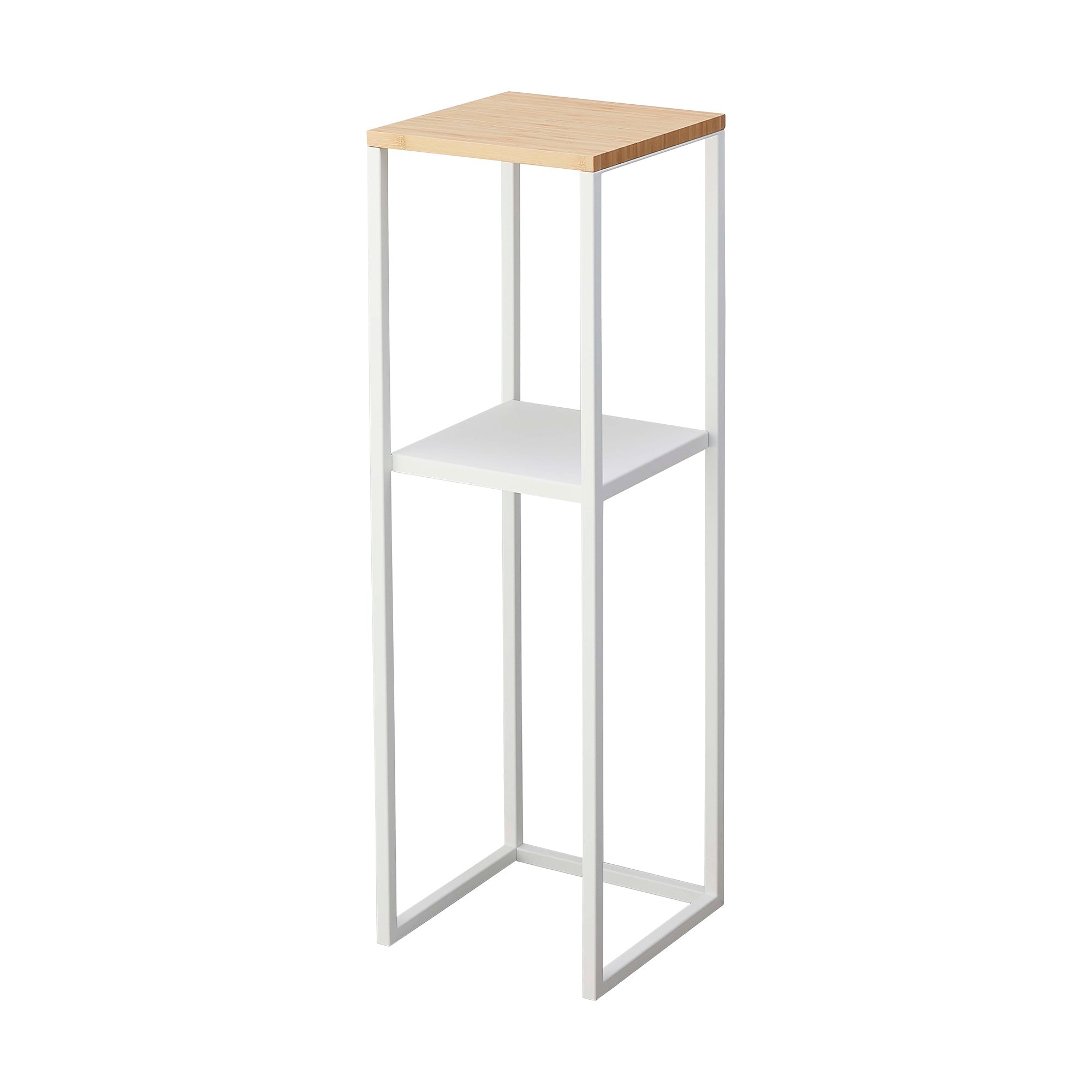 Yamazaki Home Two-Tier Display & Storage Shelf (31.5" H)  - Steel + Wood