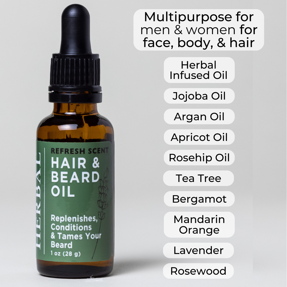 Ora's Amazing Herbal Refresh, Beard and Hair Oil