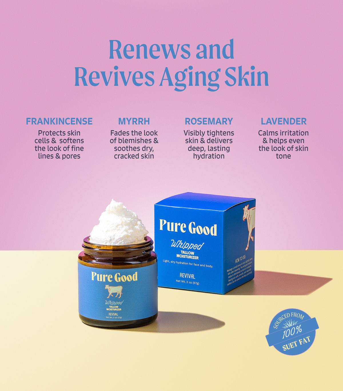 Pure Good Revival Whipped Tallow - For youthful looking skin