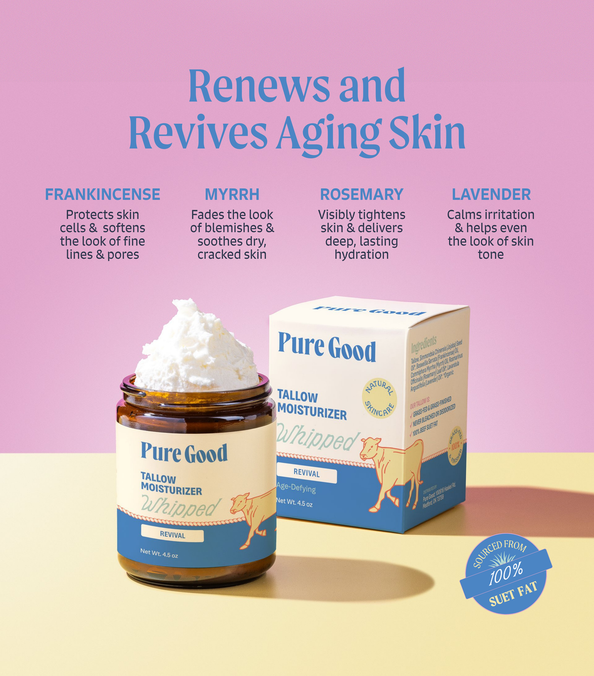 Pure Good Revival Whipped Tallow - For youthful looking skin