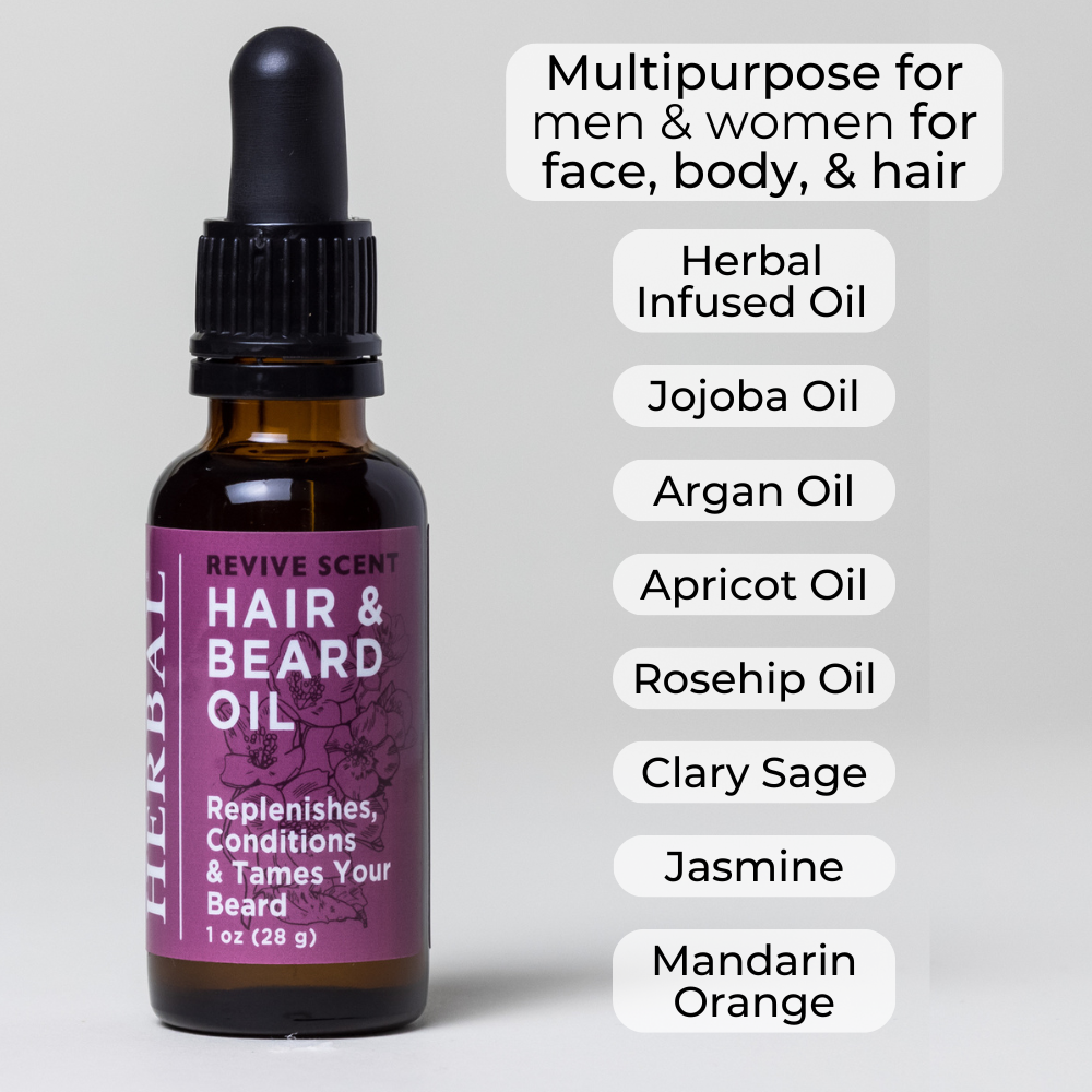 Ora's Amazing Herbal Revive, Beard and Hair Oil