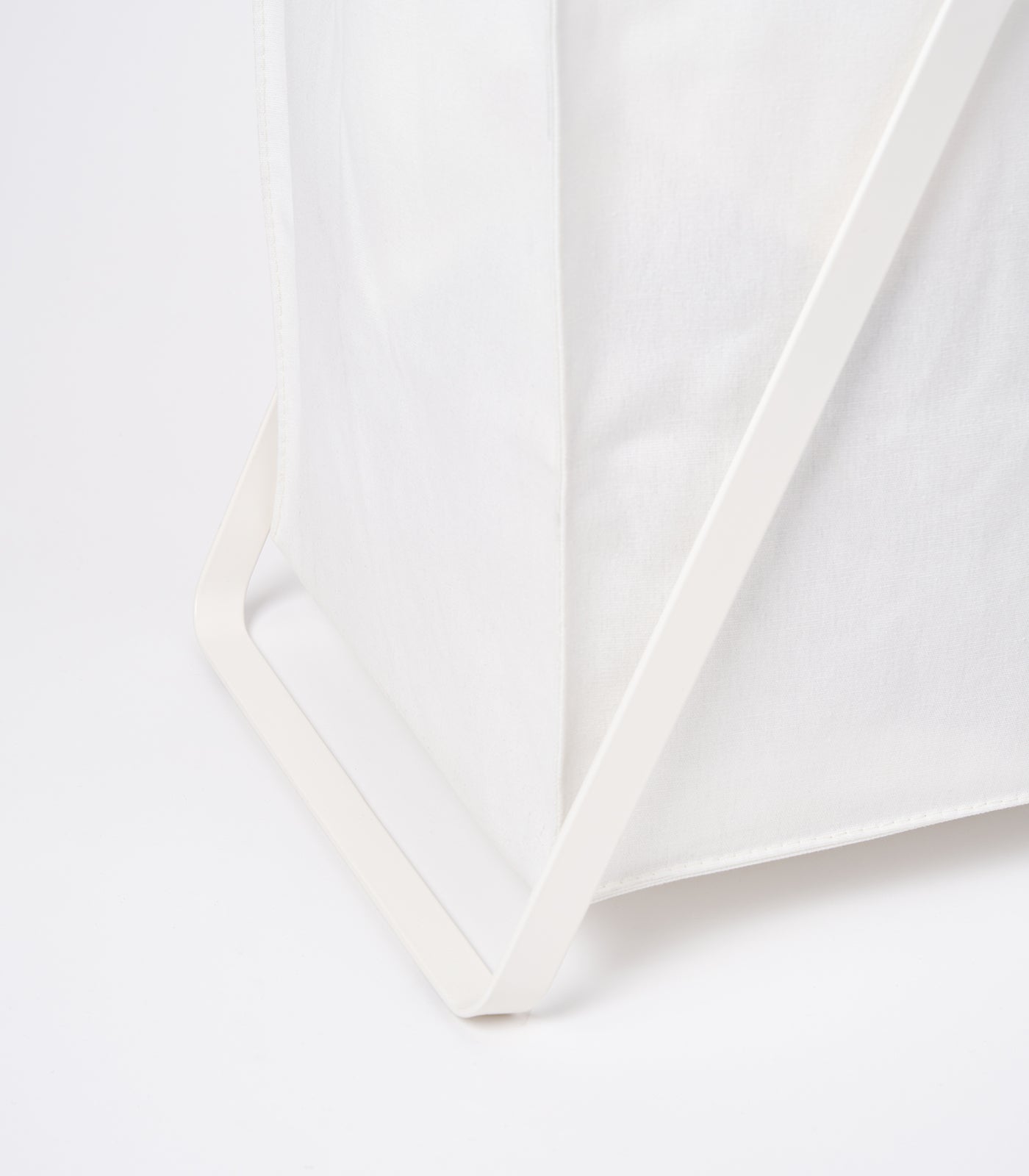 Yamazaki Home Laundry Hamper with Cotton Liner - Two Sizes - Steel + Cotton