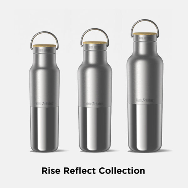 Klean Kanteen 12oz Rise Reflect with Bamboo Cap