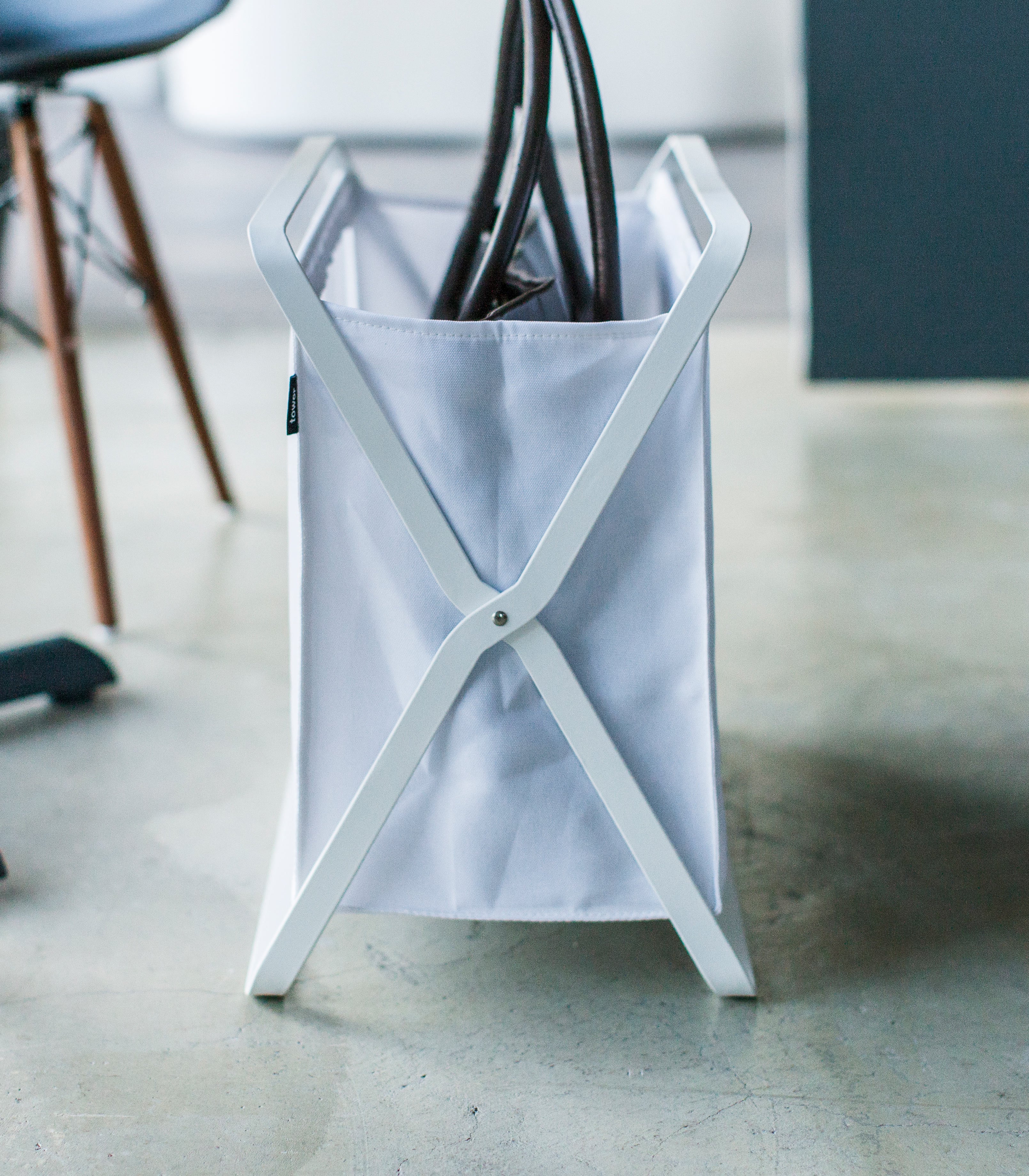Yamazaki Home Folding Storage Bin (16" H)  - Steel