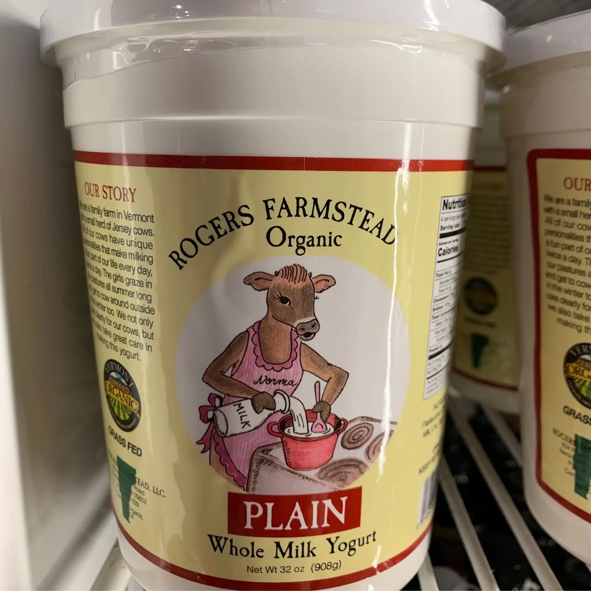 Rogers Farmstead Organic Plain Whole Milk Yogurt