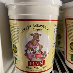 Rogers Farmstead Organic Plain Whole Milk Yogurt