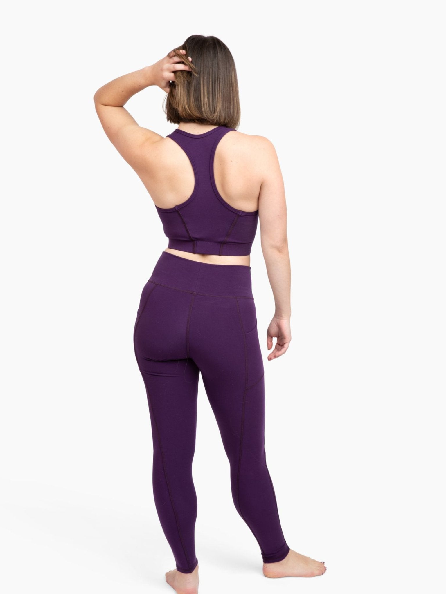 Vogue Legging Femme Stretch Collant Mots Vert Néon Noir