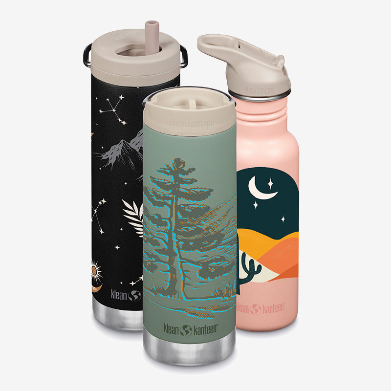 Klean Kanteen 18oz Classic with Flip Seal Sport Cap - Bohemian Nights