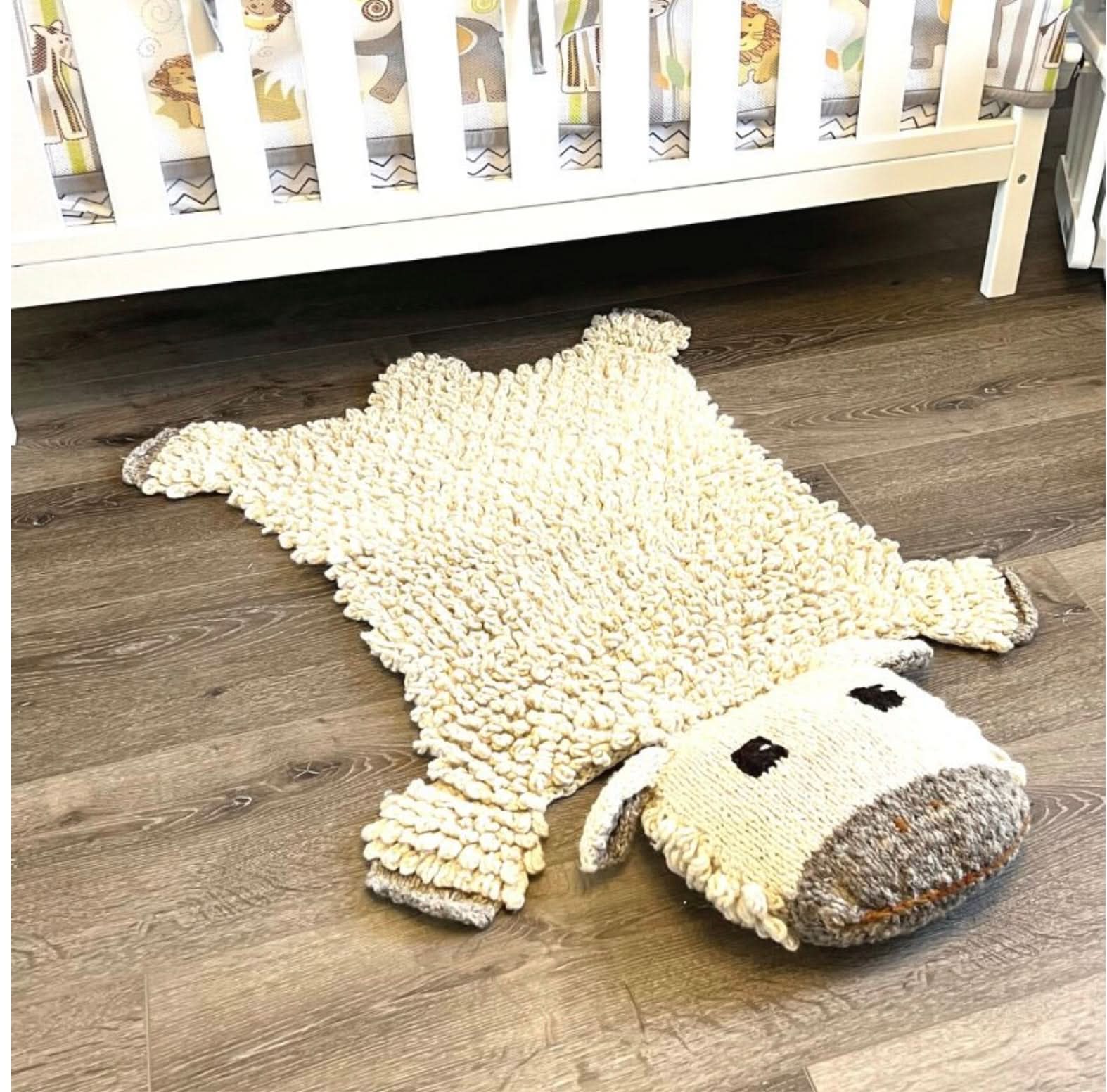 Finn + Emma Organic Wool Play Mat + Nursery Rug  | Sheep