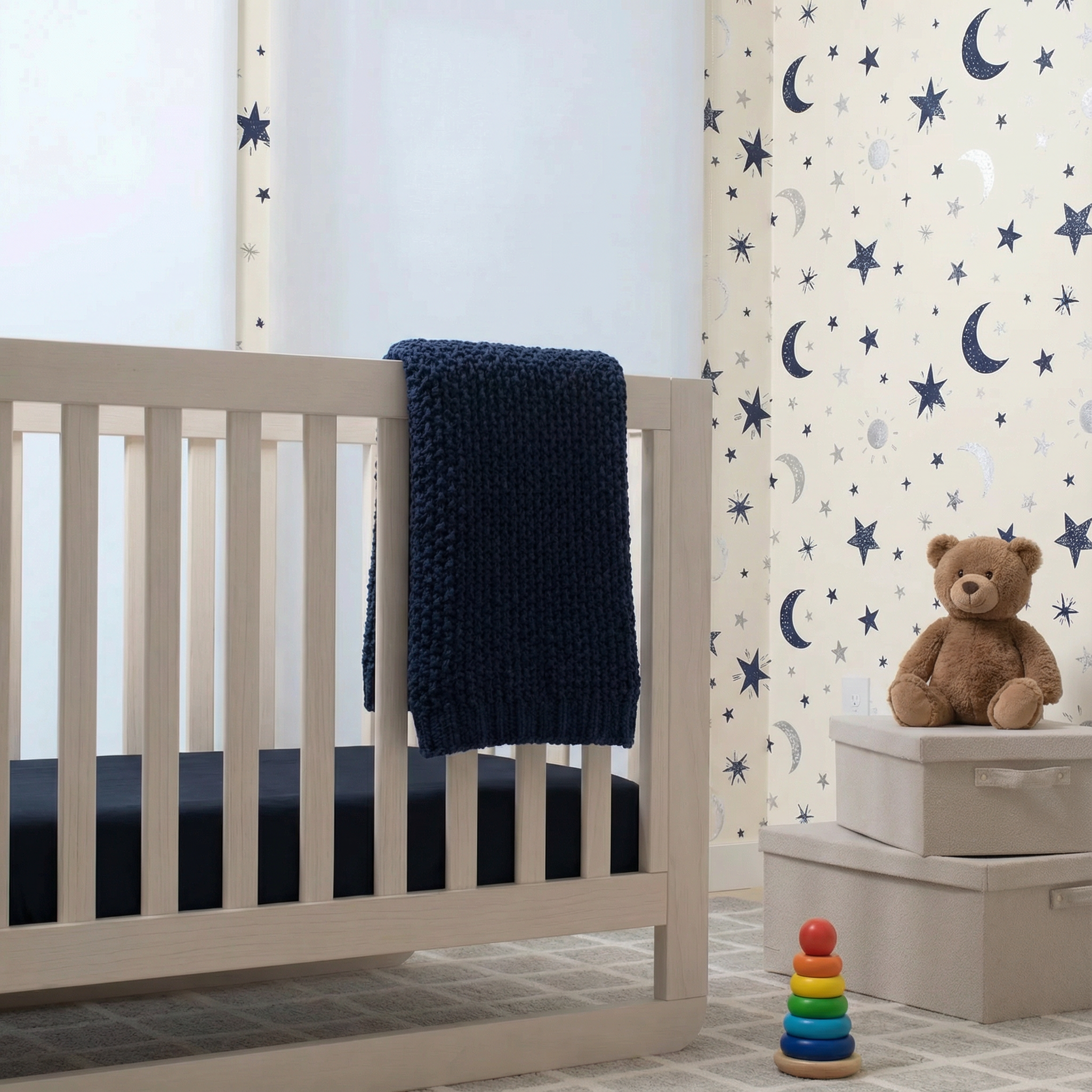 Ettitude CleanBamboo® Signature Sateen Crib & Toddler Fitted Sheet