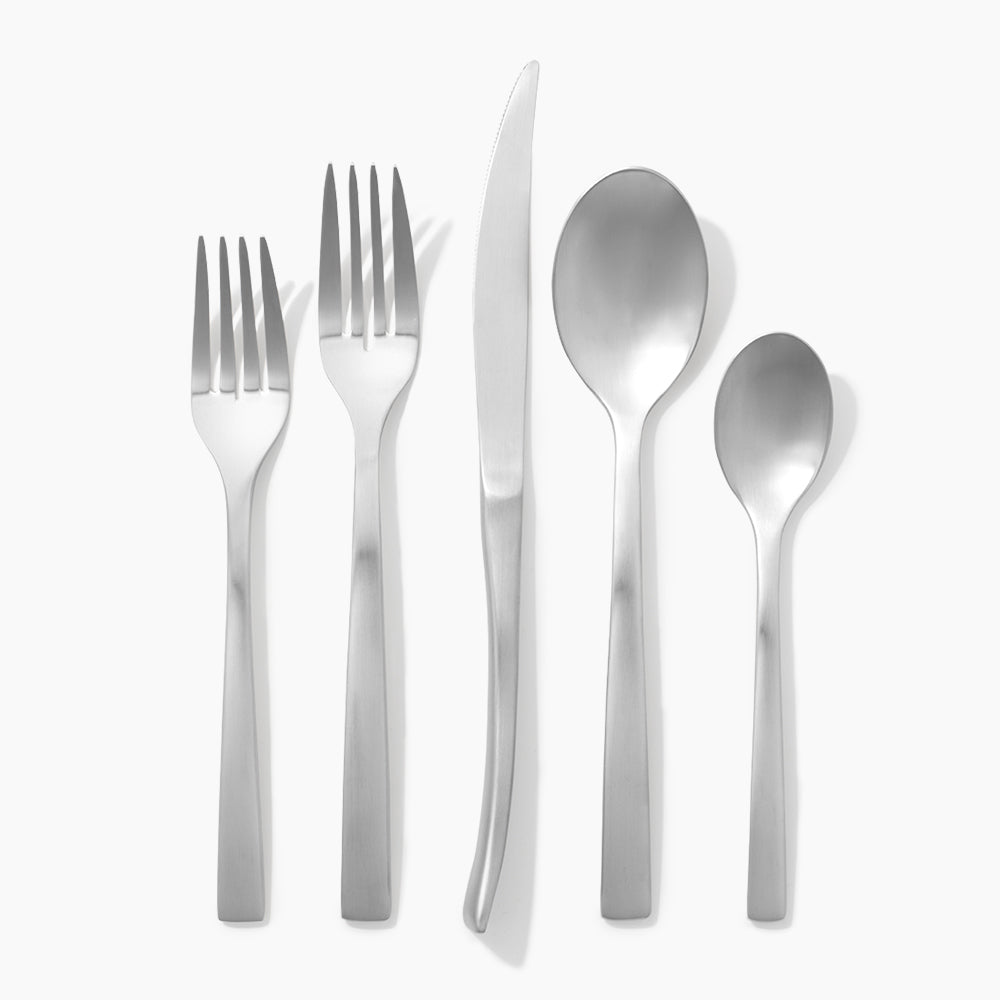 Public Goods 18/10 Stainless Steel Forged Flatware Set (20 Ct)