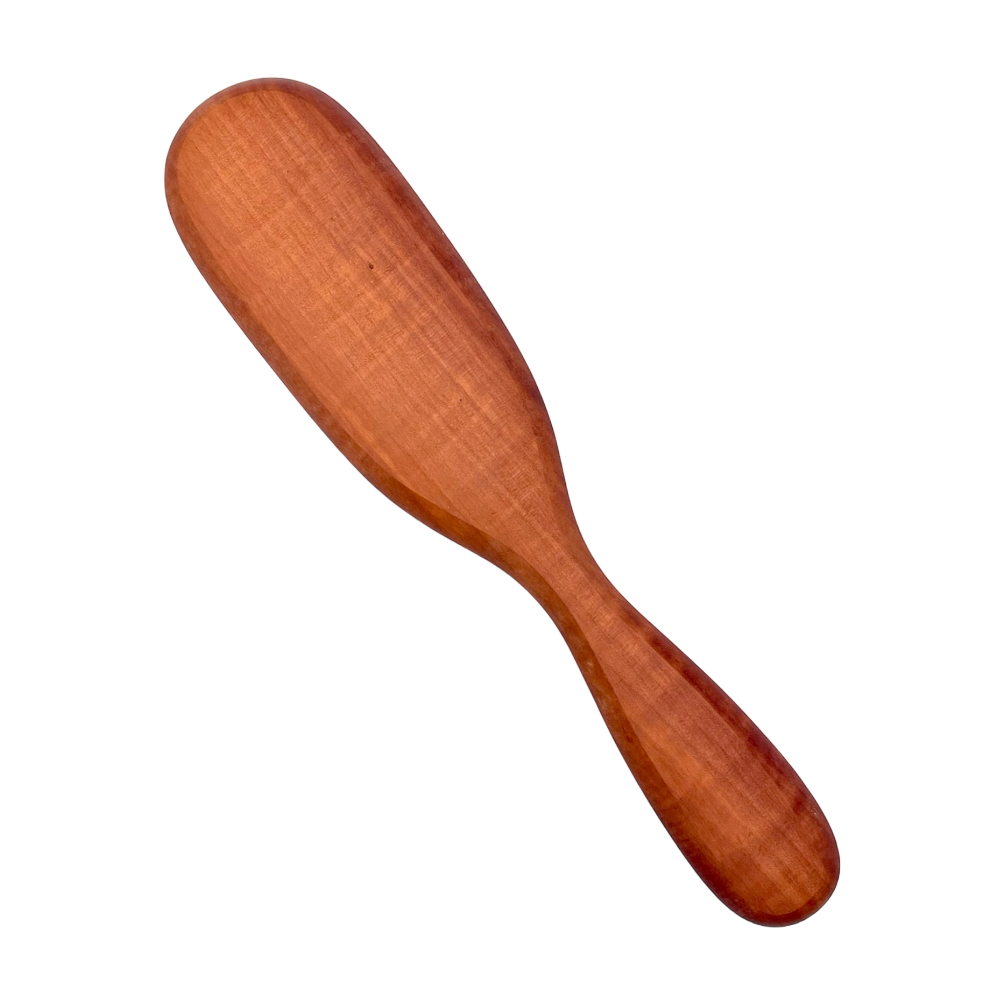 Wooden paddle on a white background