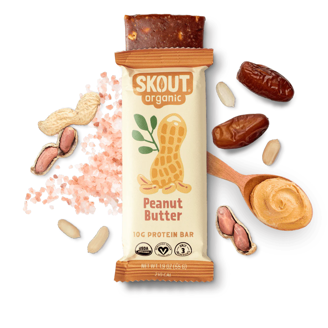 10. Organic Peanut Butter Protein Bars
