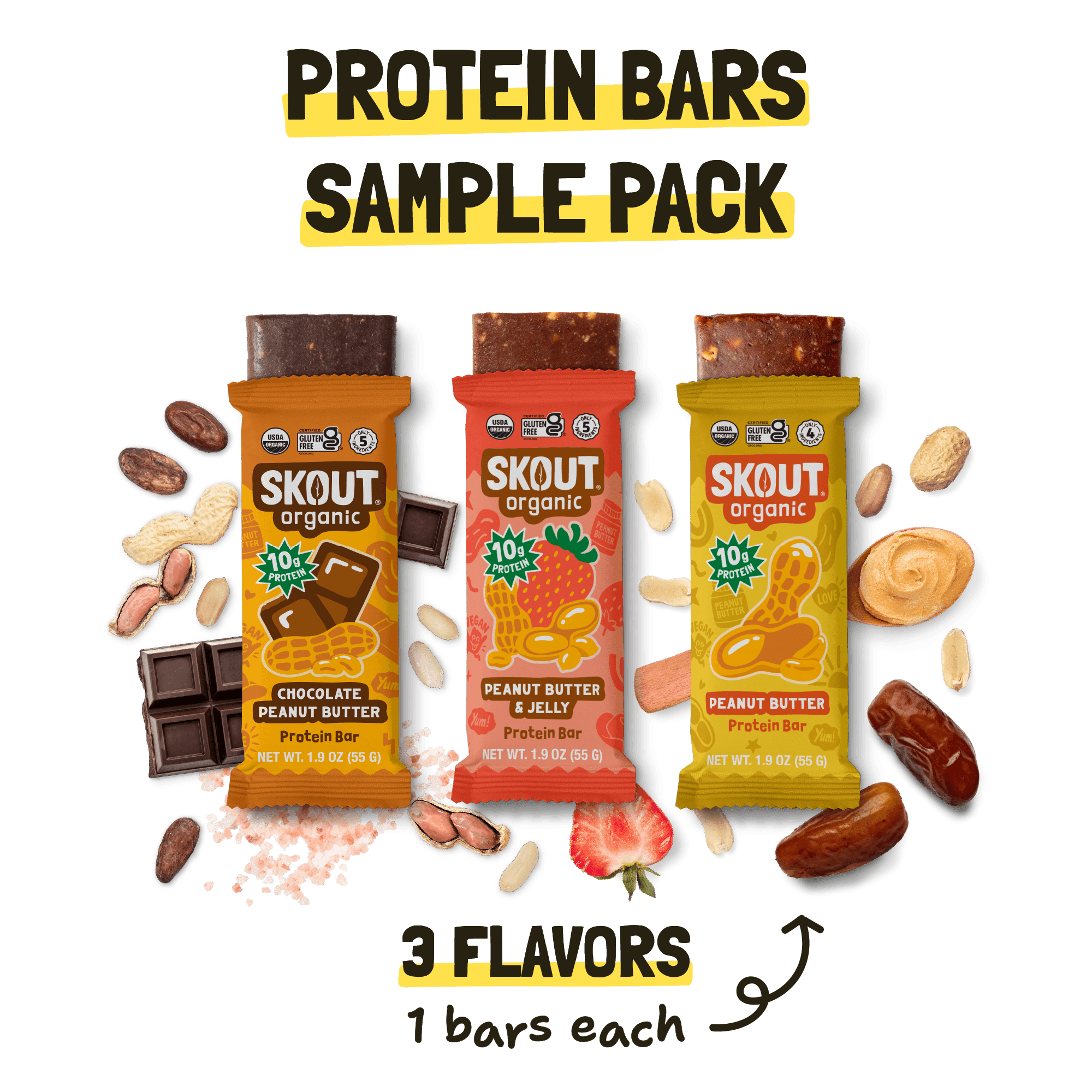 Skout Organic Protein Bar Sample Pack