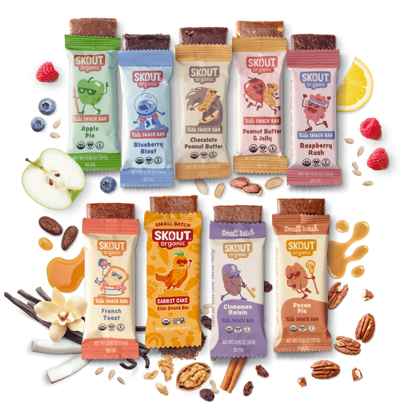 Skout Organic Small Batch Kids Bar Variety Pack - 36 Pack