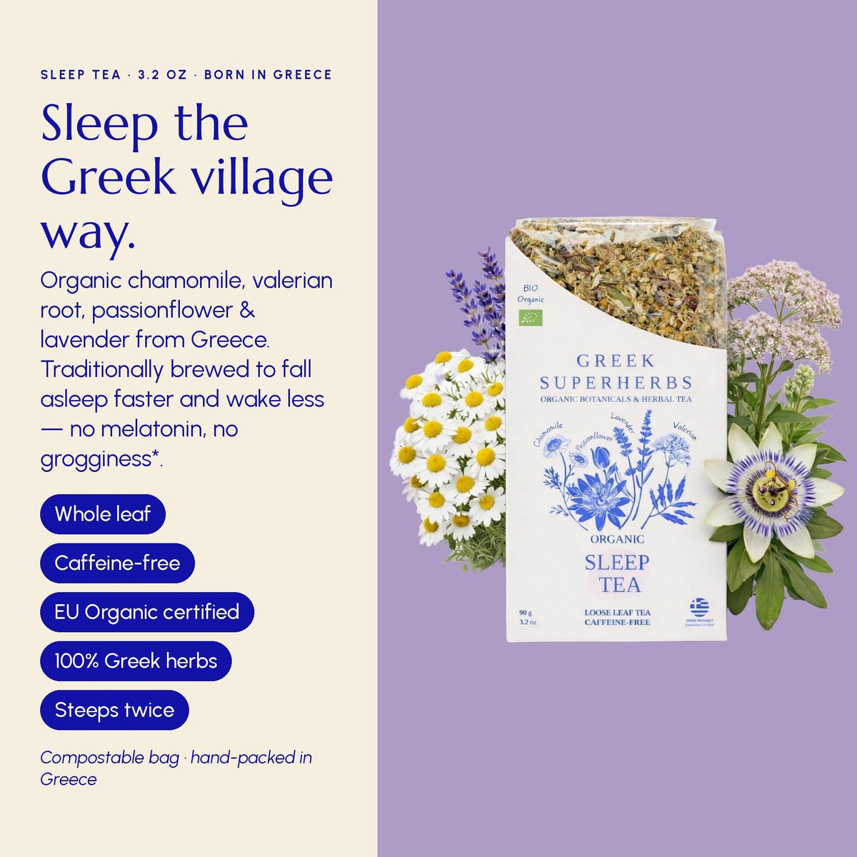 Greek Superherbs Sleep Tea