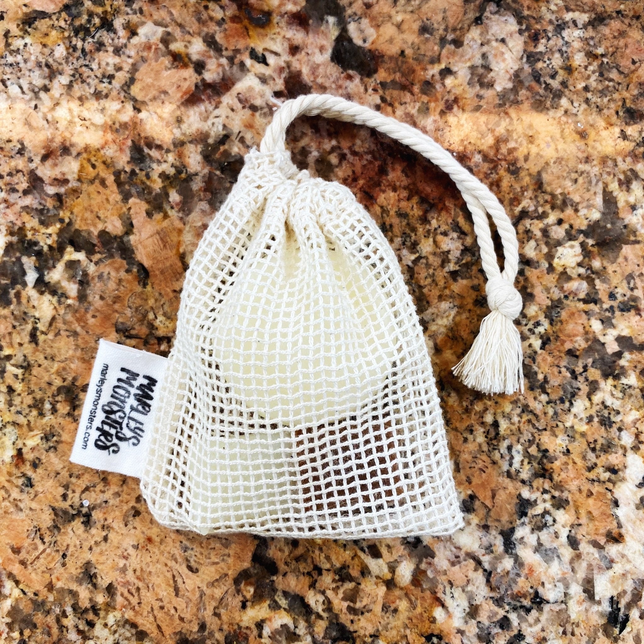 Marley's Monsters Soap Saver Bag: Organic Cotton