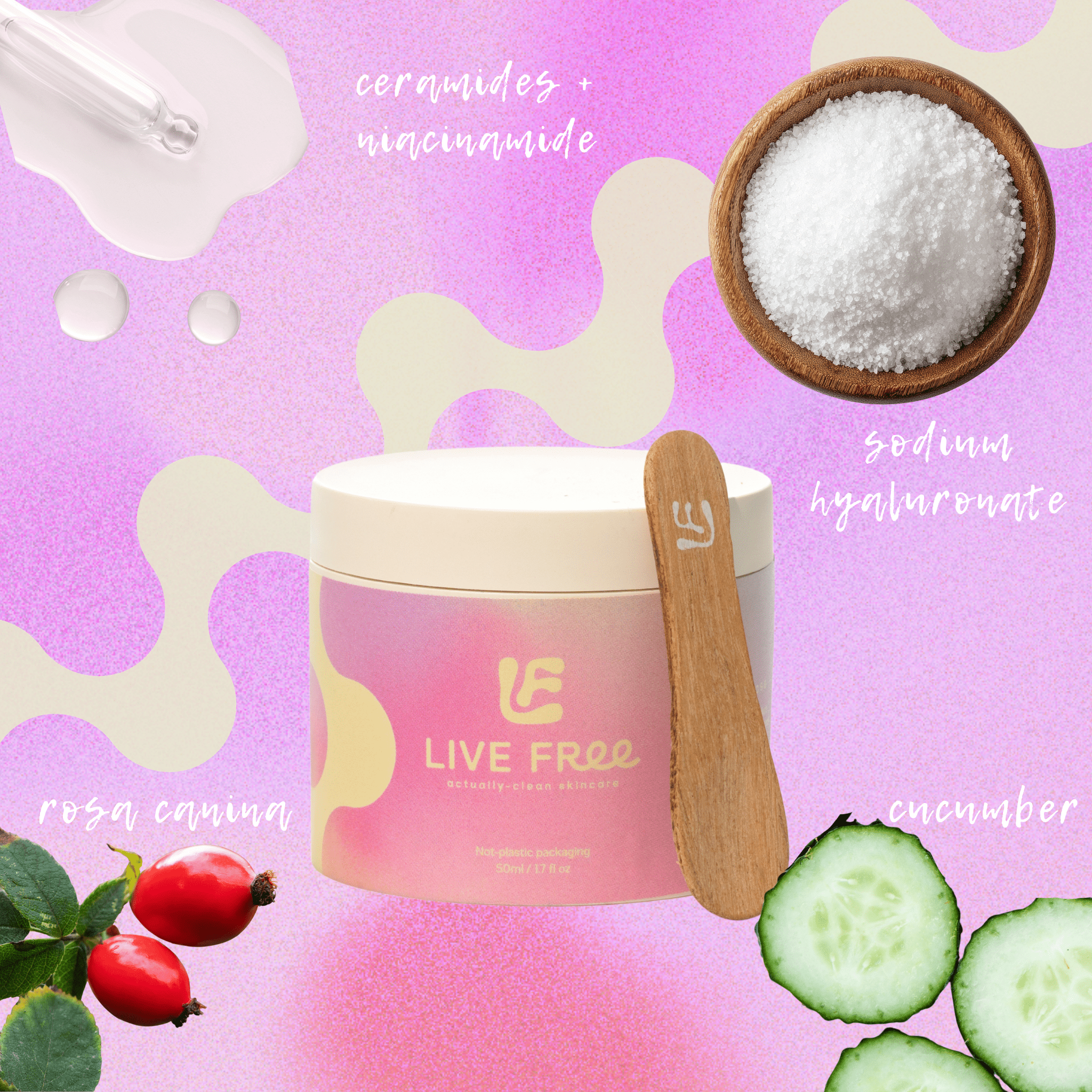Free Living Co Starter Set – Simple 2-Step Skincare Routine for Blemish Prone & Sensitive Skin (Cleanser + Moisturizer)
