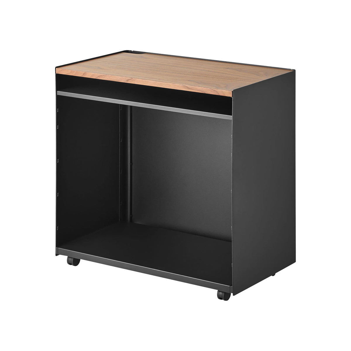 Yamazaki Home Mobile Hideaway Storage Cart (23" H) - Steel + Wood