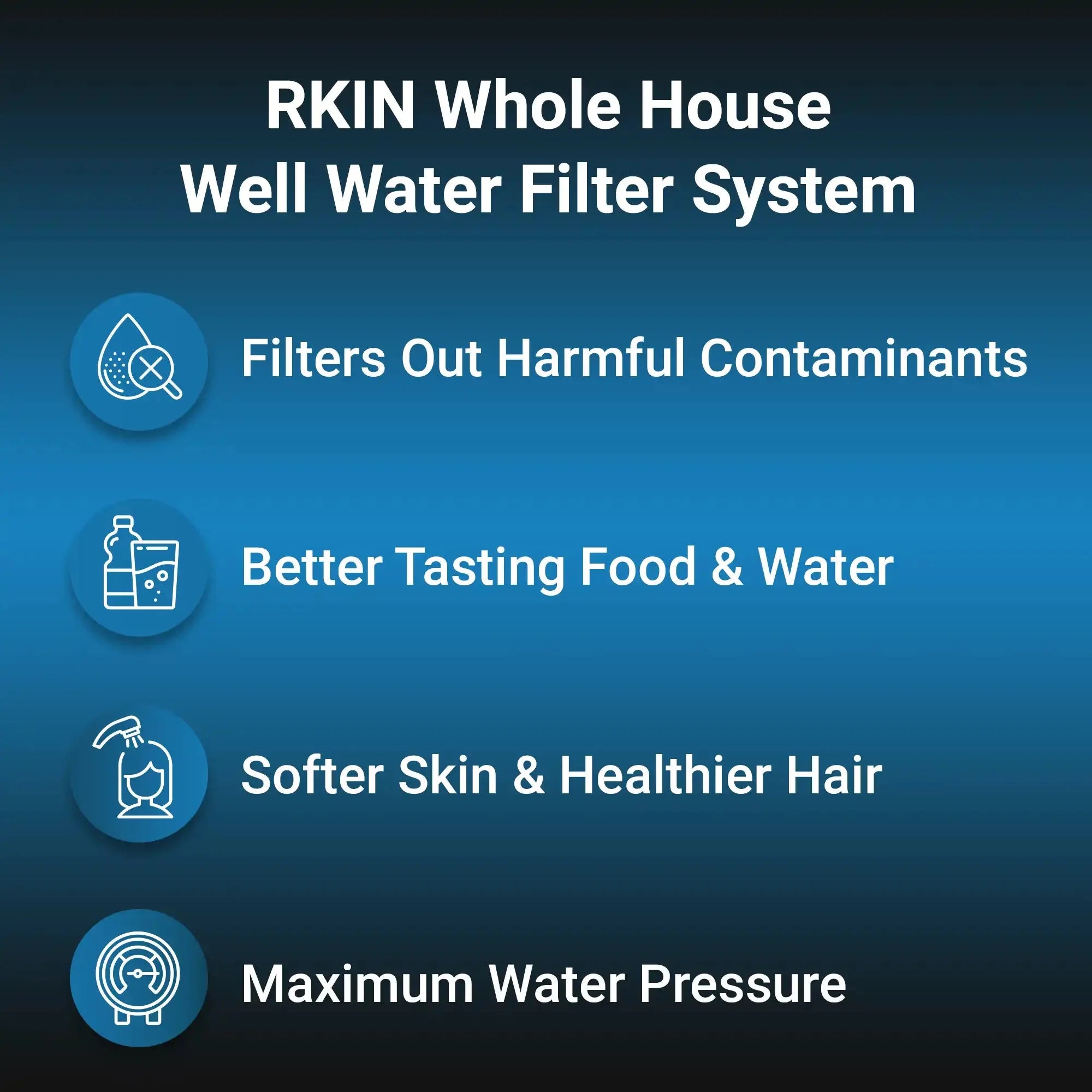 Sulfur, Iron, Manganese Well Water Filter System