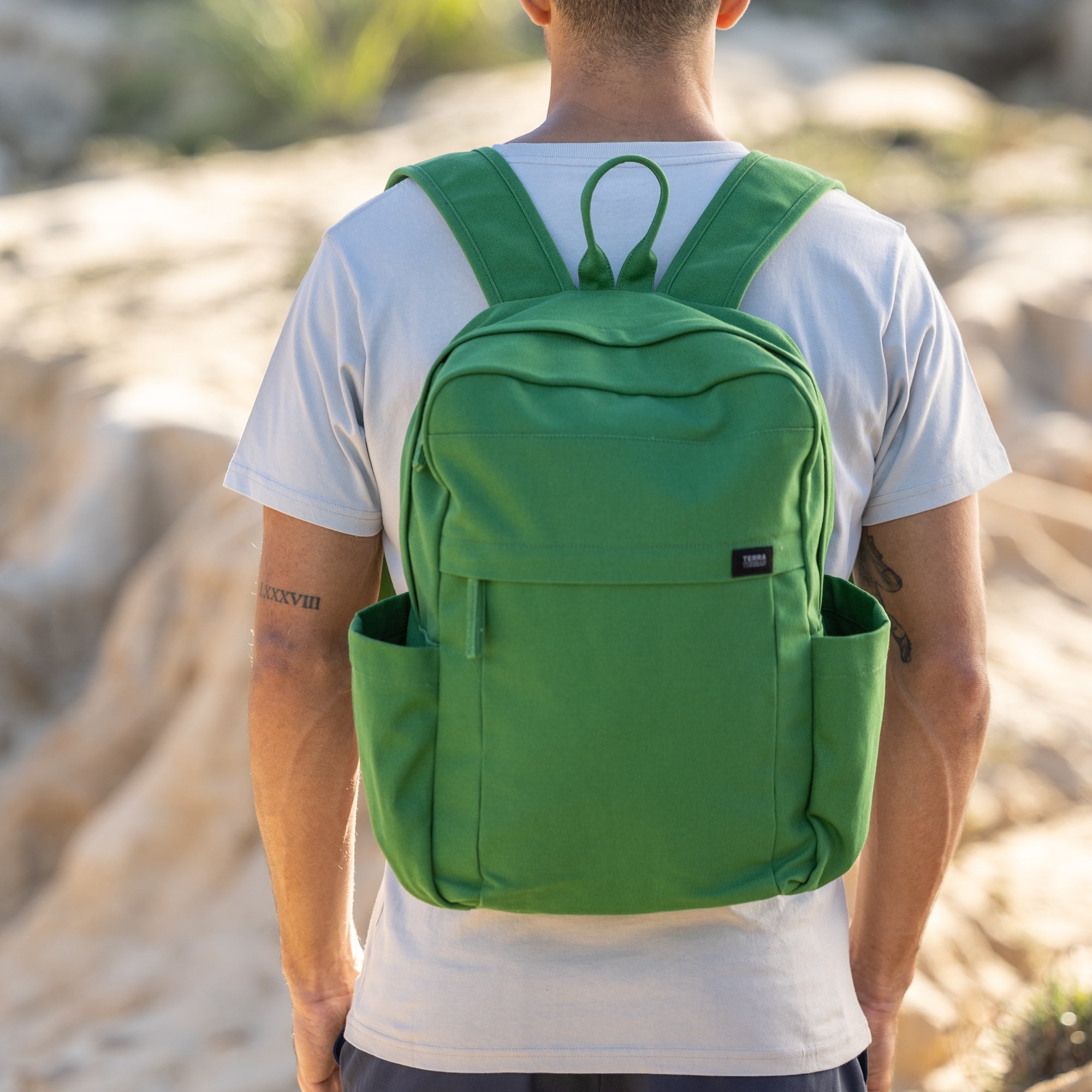 Terra Thread® Earth Backpack - Sustainable Backpack for School and Everyday use