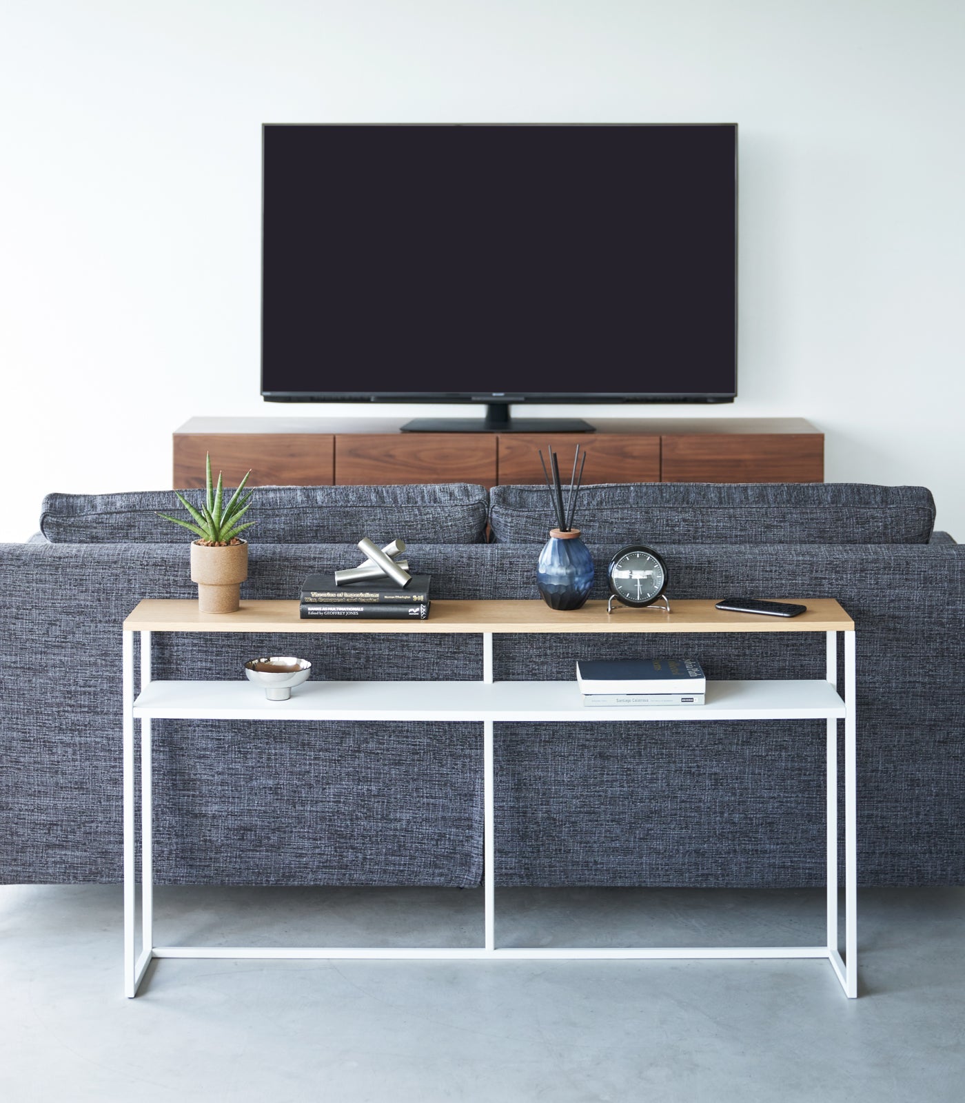 Yamazaki Home Long Console Table - Steel
