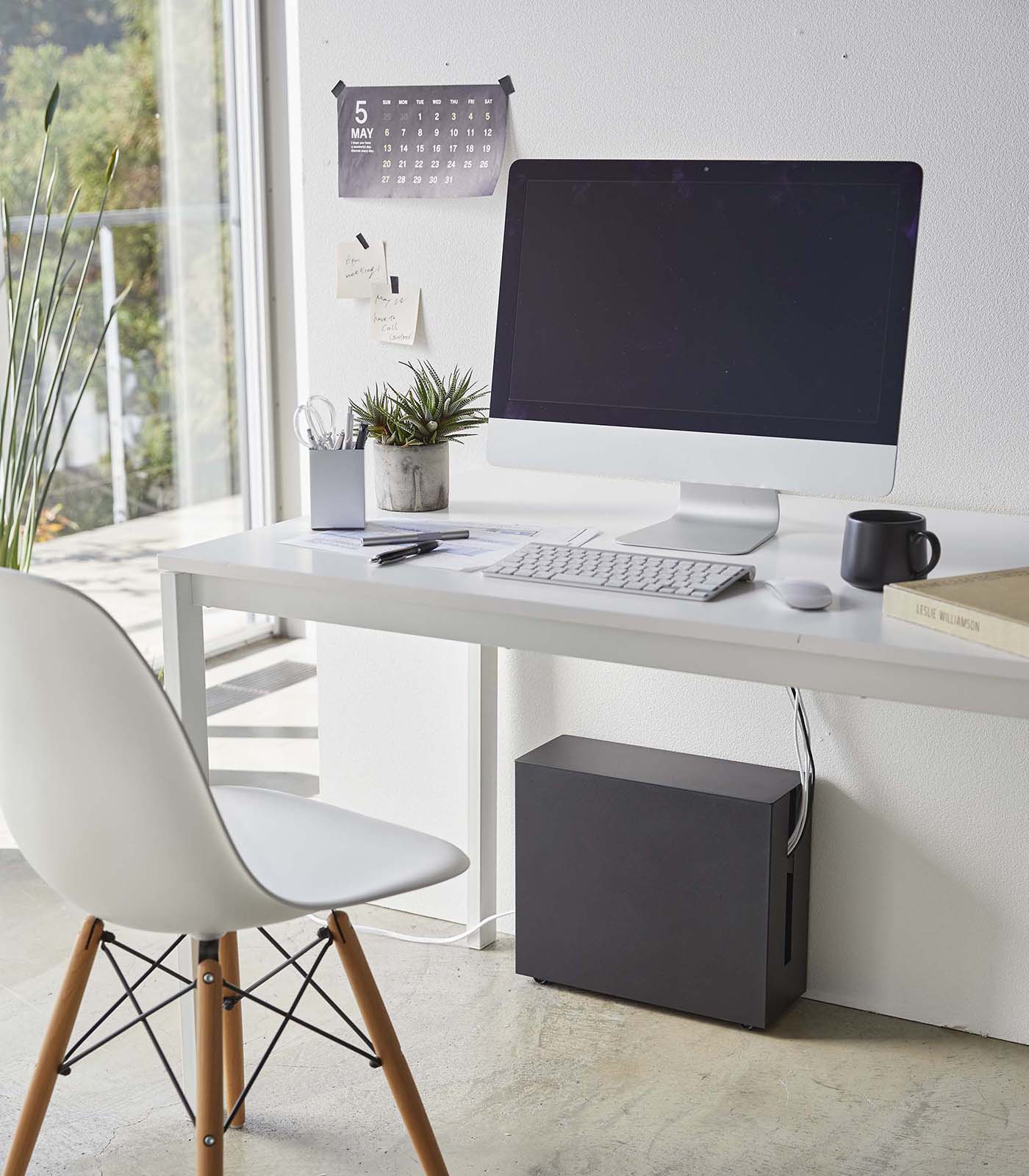 Yamazaki Home Rolling Cable Management Box - Steel