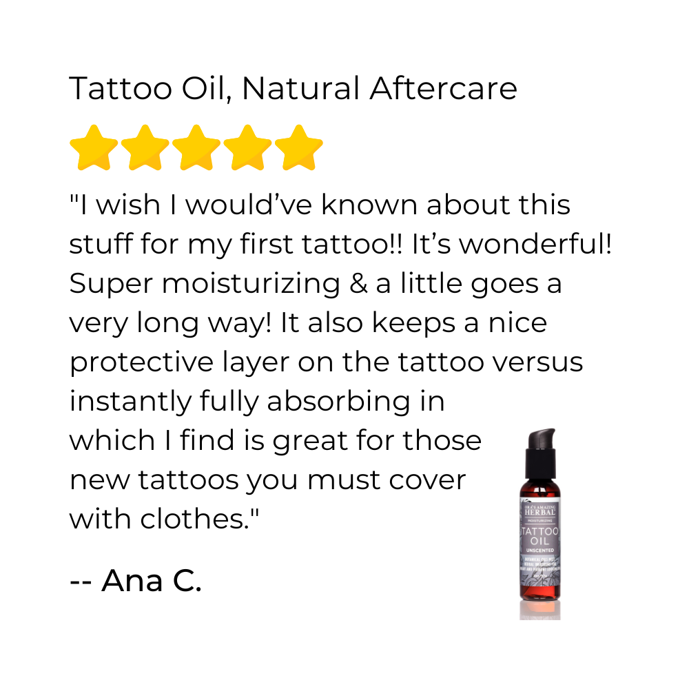 Oras Amazing Herbal Unscented Tattoo Oil, Fragrance Free Moisturizer For Tattoos, Heal New & Brighten Old, Soothe Itch, Moisturize, Men Women, Natural Oras Amazing Herbal Unscented Tattoo Oil, Fragrance Free Moisturizer For Tattoos, Heal New & Brighten Old, Soothe Itch, Moisturize, Men Women, Natural