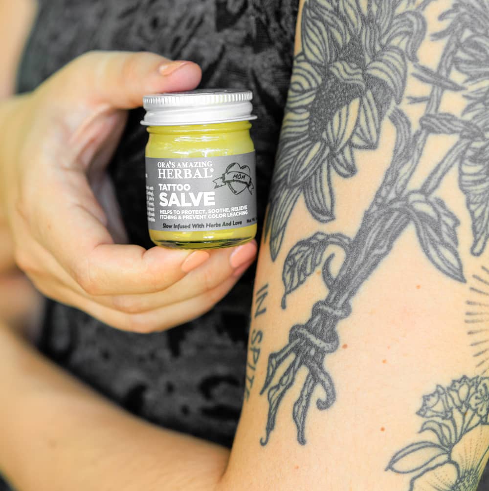 Ora's Amazing Herbal Tattoo Salve, Natural Tattoo Aftercare