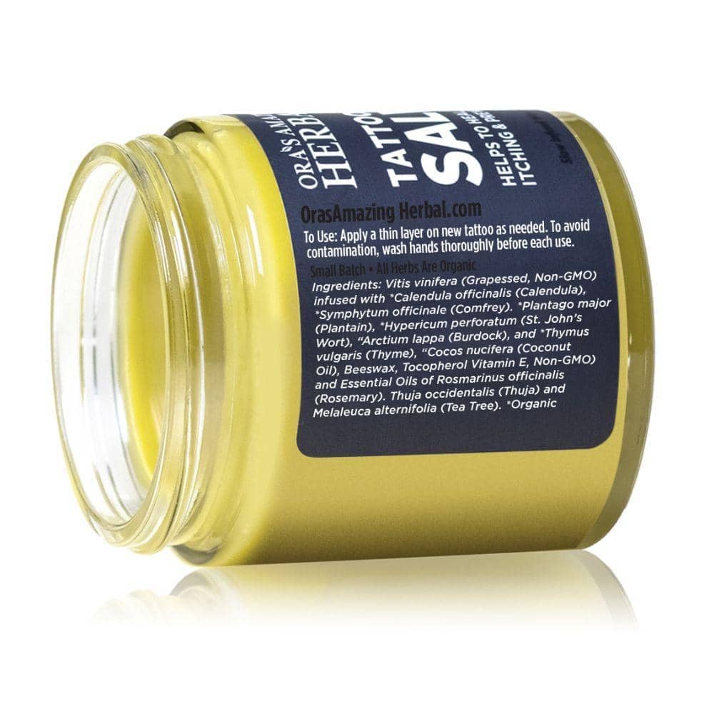 Ora's Amazing Herbal Tattoo Salve, Natural Tattoo Aftercare