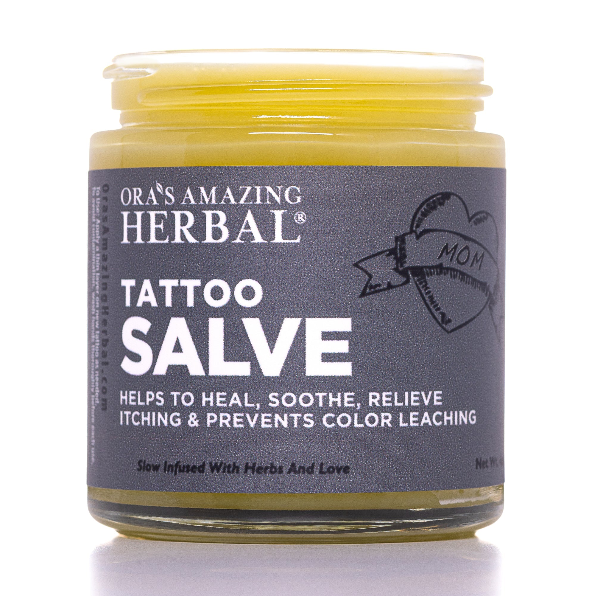 Ora's Amazing Herbal Tattoo Salve, Natural Tattoo Aftercare