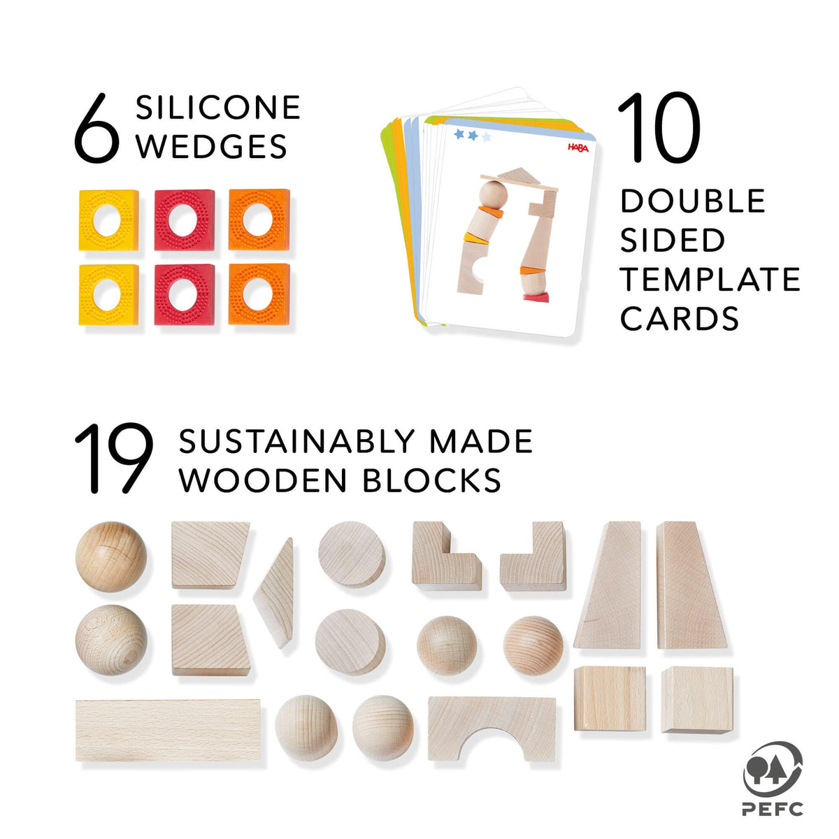 HABA Teetering Towers Wooden Blocks
