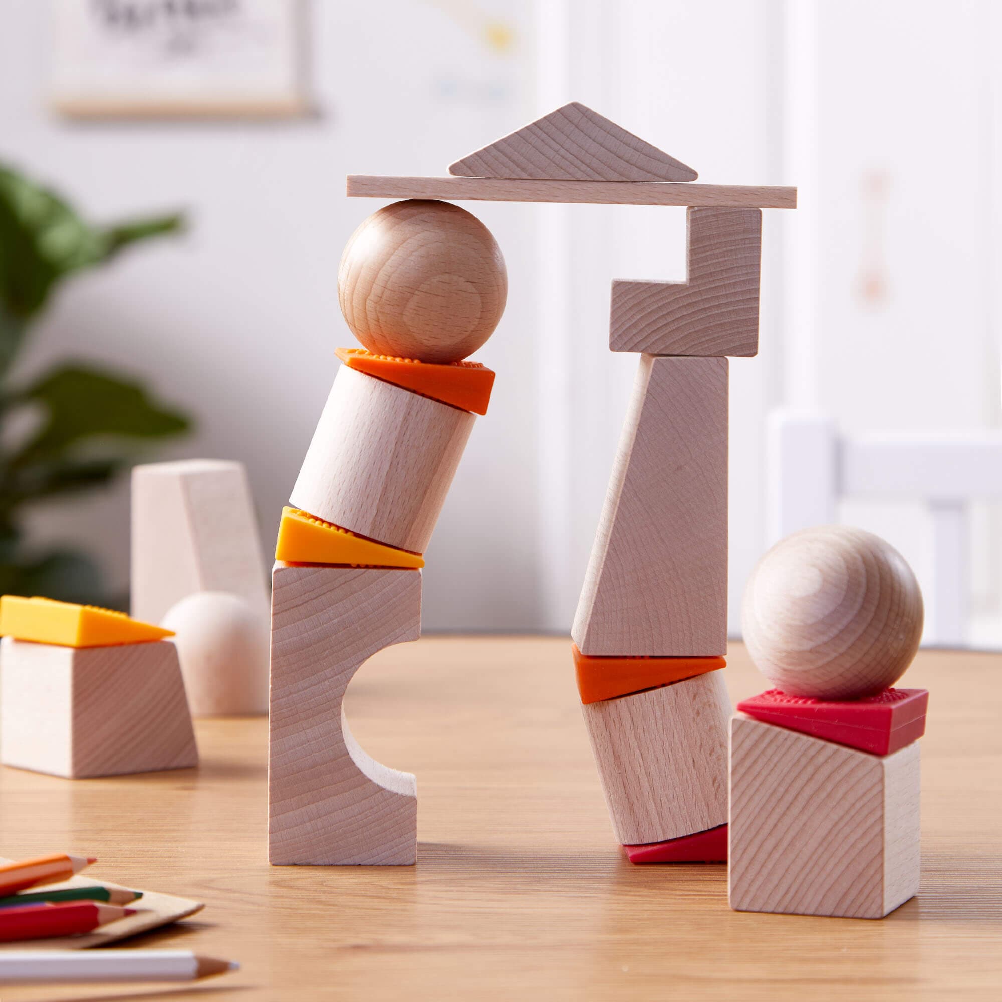 HABA Teetering Towers Wooden Blocks