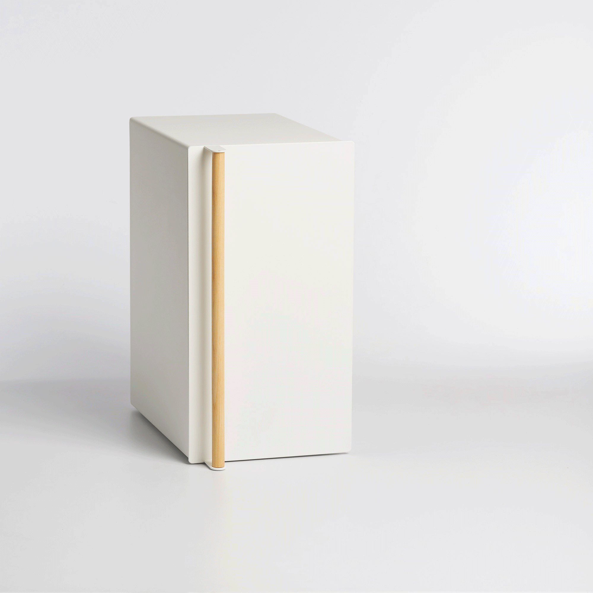 Yamazaki Home Bread Box - Vertical - Steel + Wood