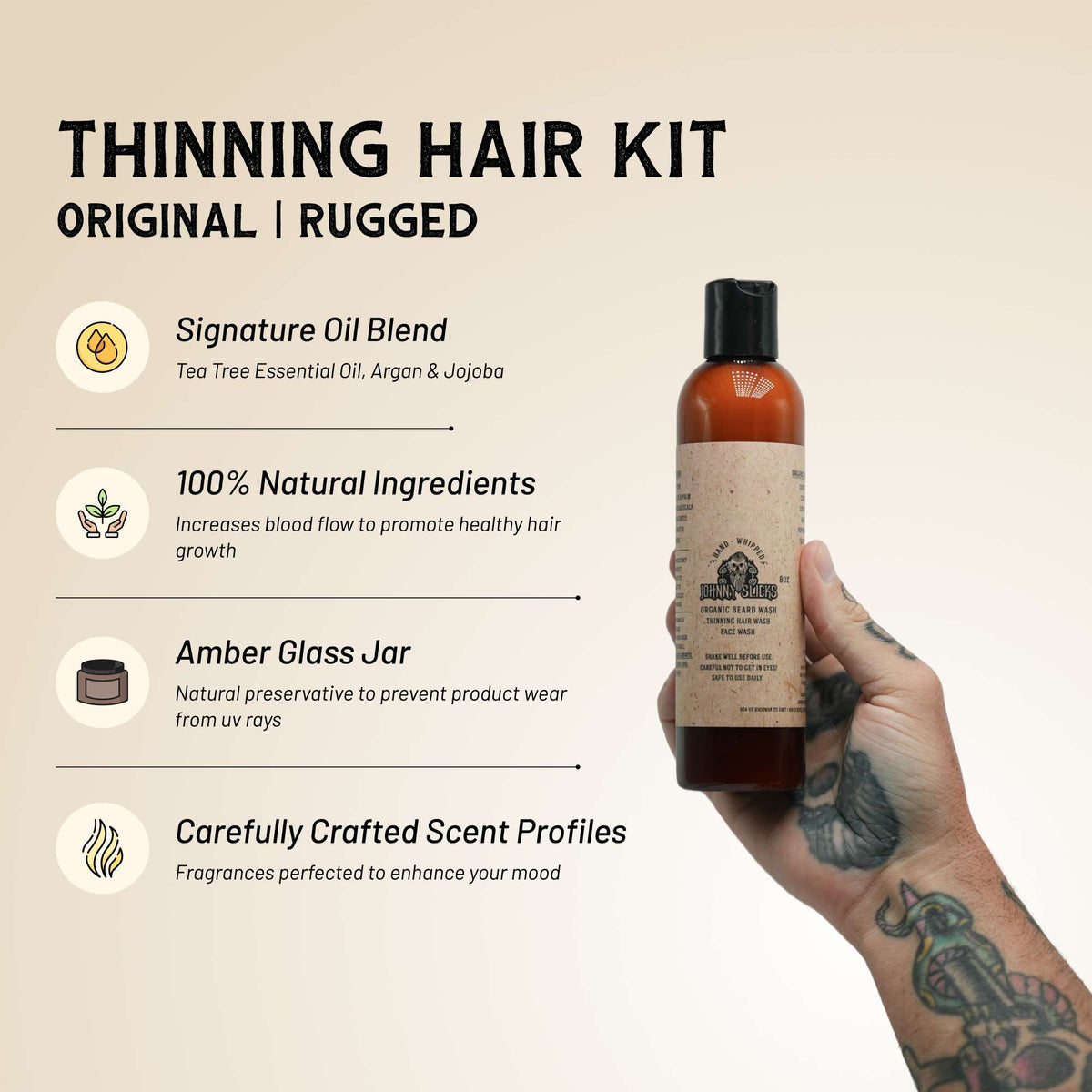 Johnny Slicks Thinning Hair Kit